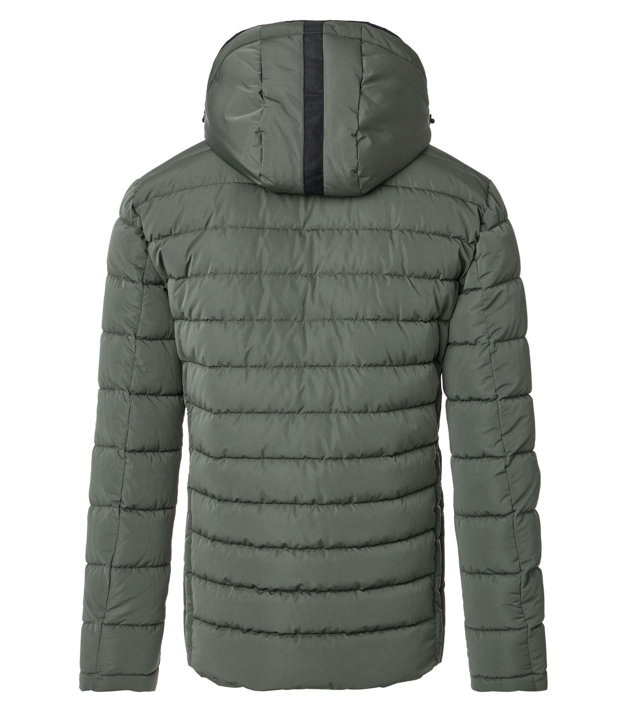 Eine Jacke im uni Muster in der Farbe Grün