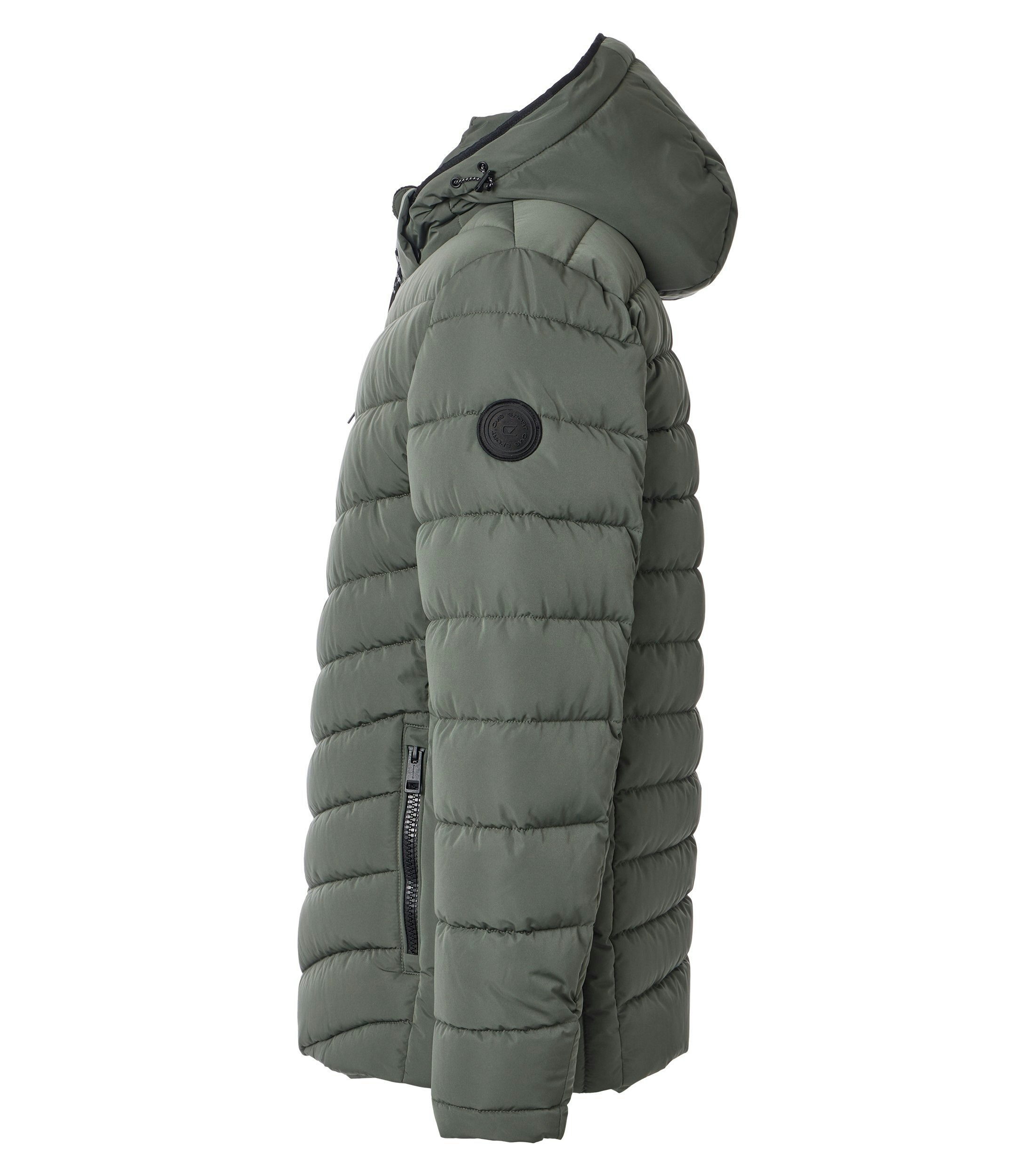 Eine Jacke im uni Muster in der Farbe Grün