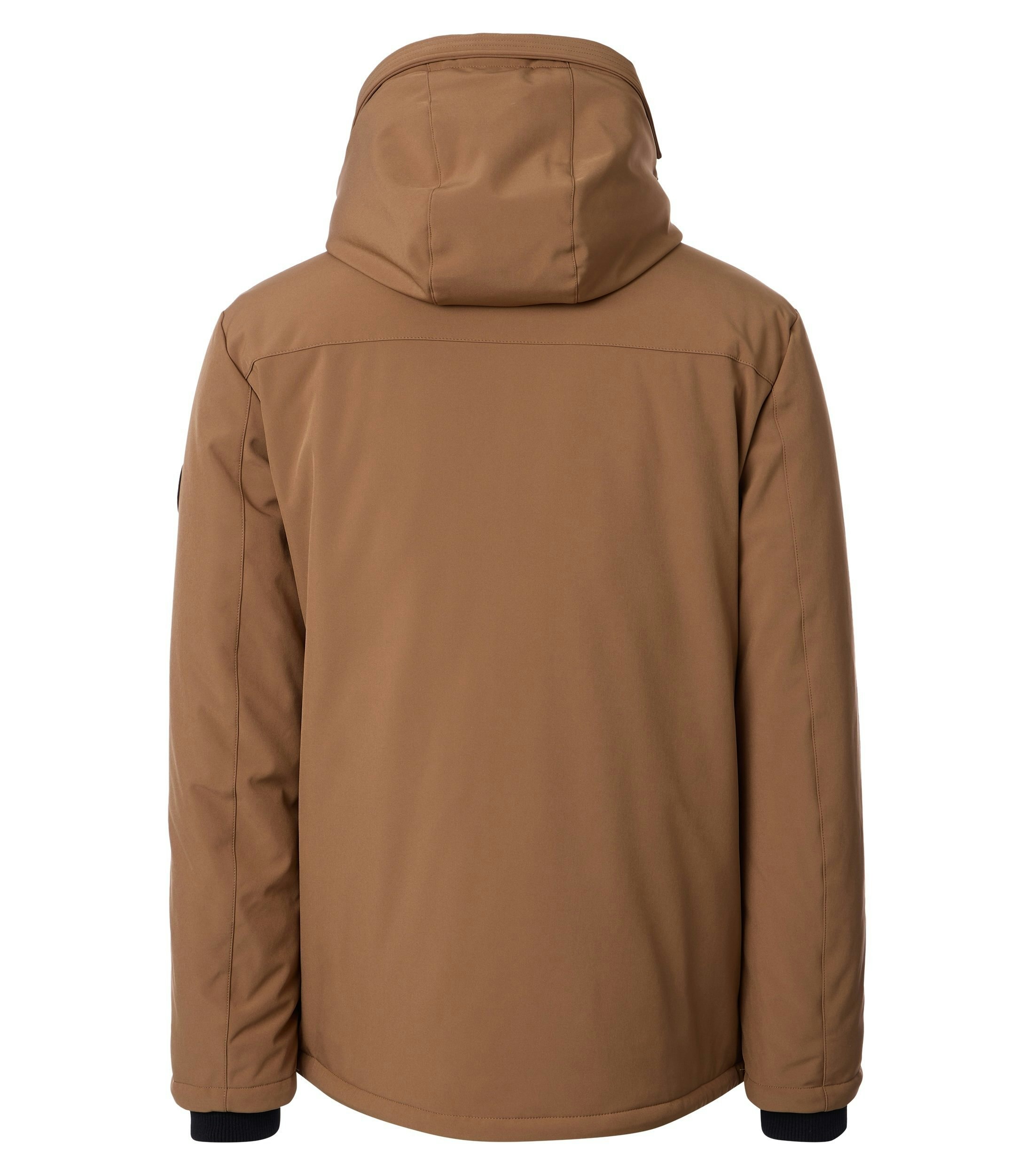 Eine Jacke im uni Muster in der Farbe Braun