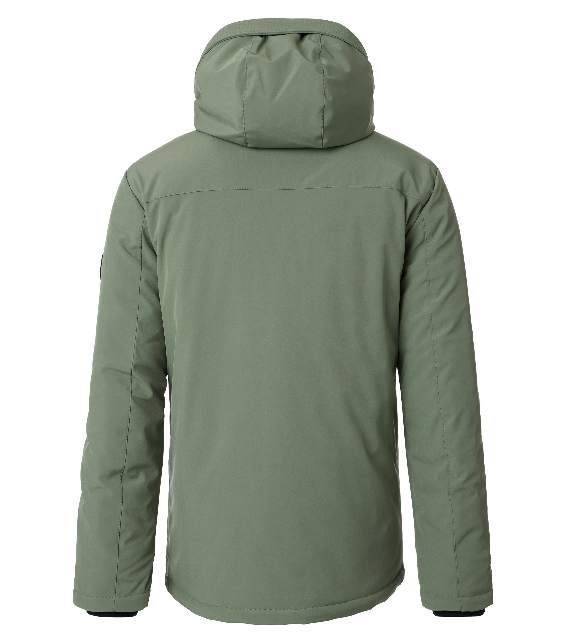 Eine Jacke im uni Muster in der Farbe Türkis