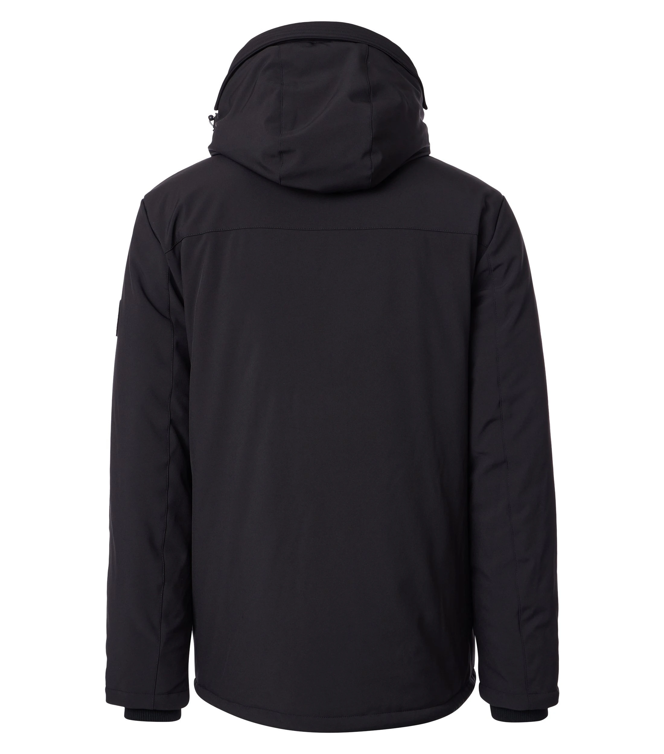 Jacke im unifarbenen Design in der Farbe Schwarz