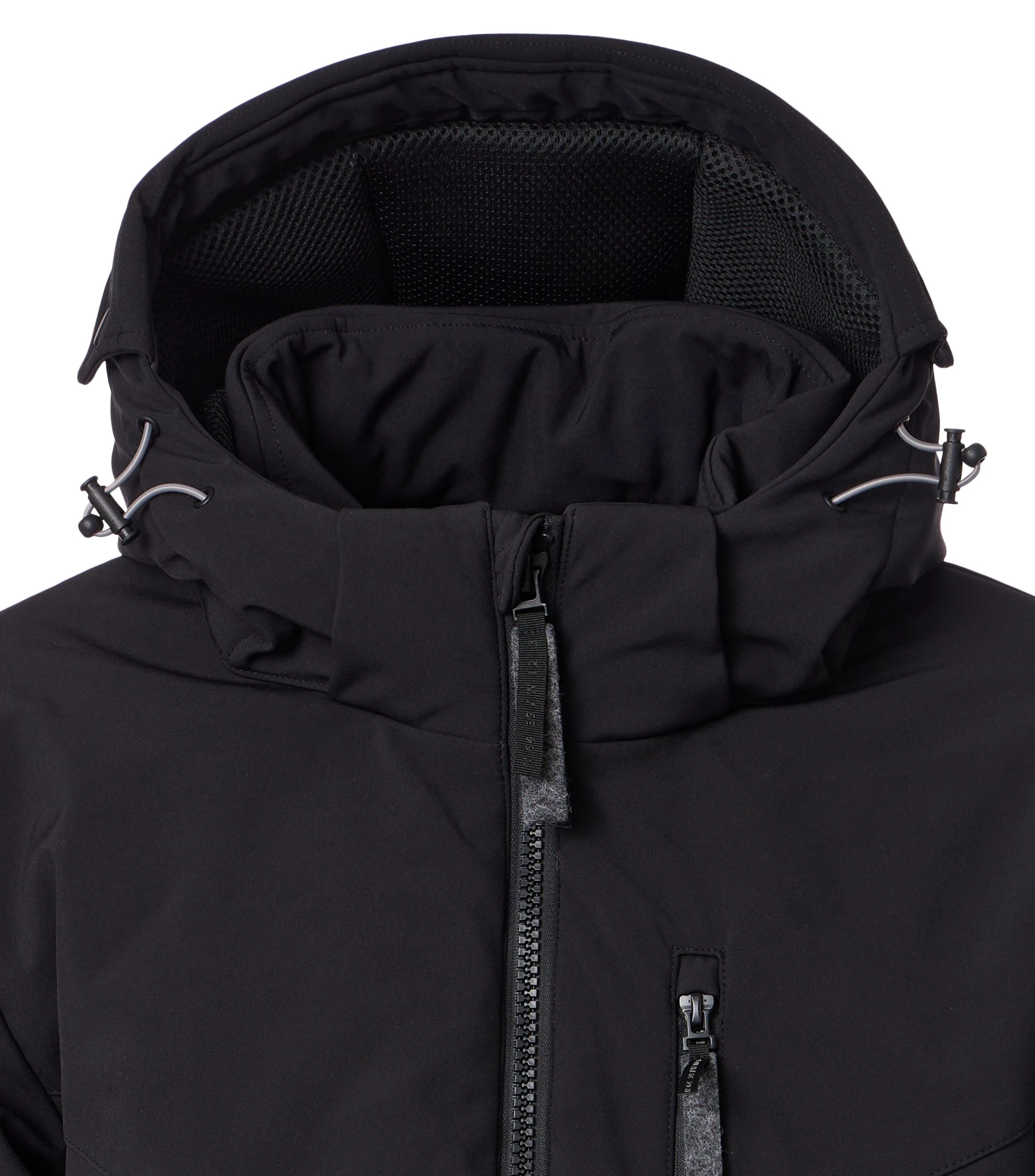 Jacke im unifarbenen Design in der Farbe Schwarz