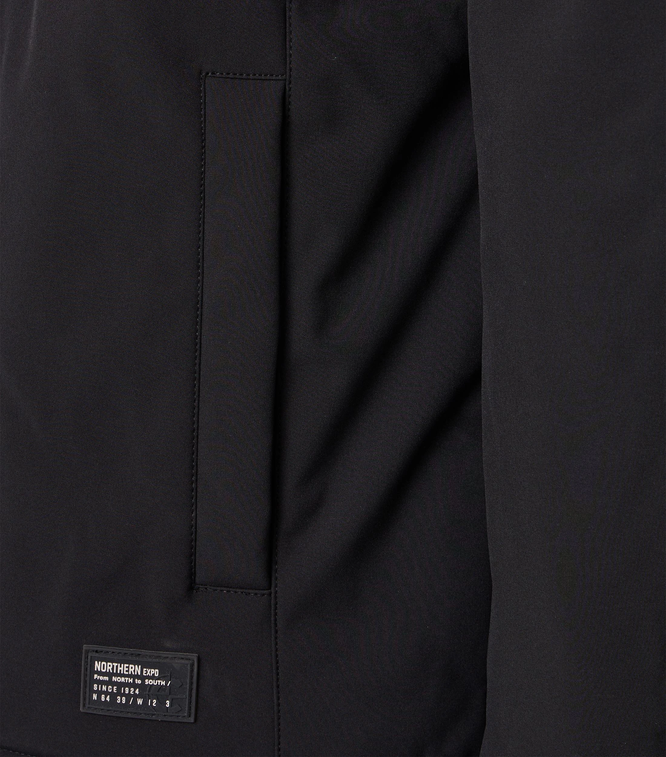 Jacke im unifarbenen Design in der Farbe Schwarz
