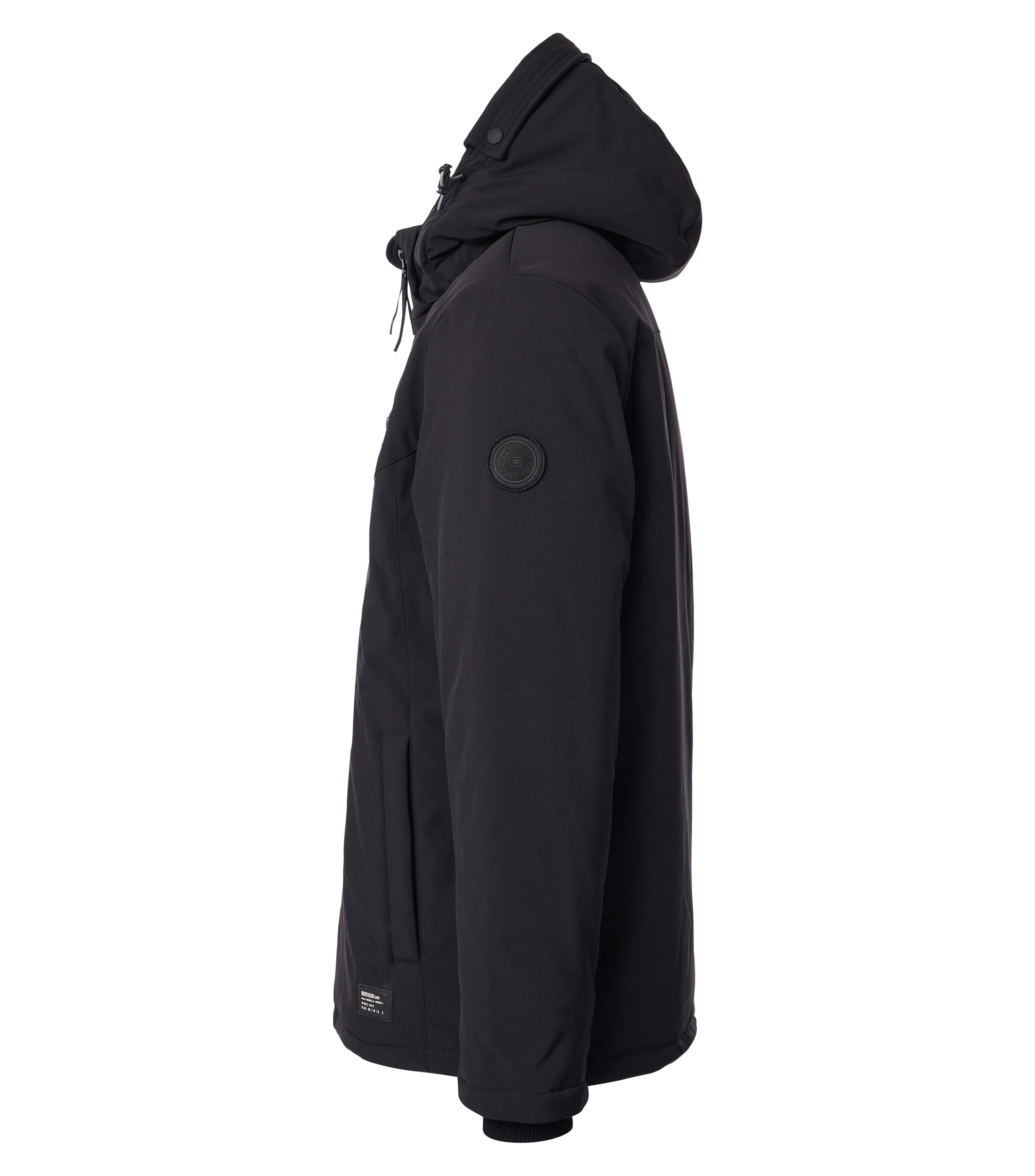 Jacke im unifarbenen Design in der Farbe Schwarz