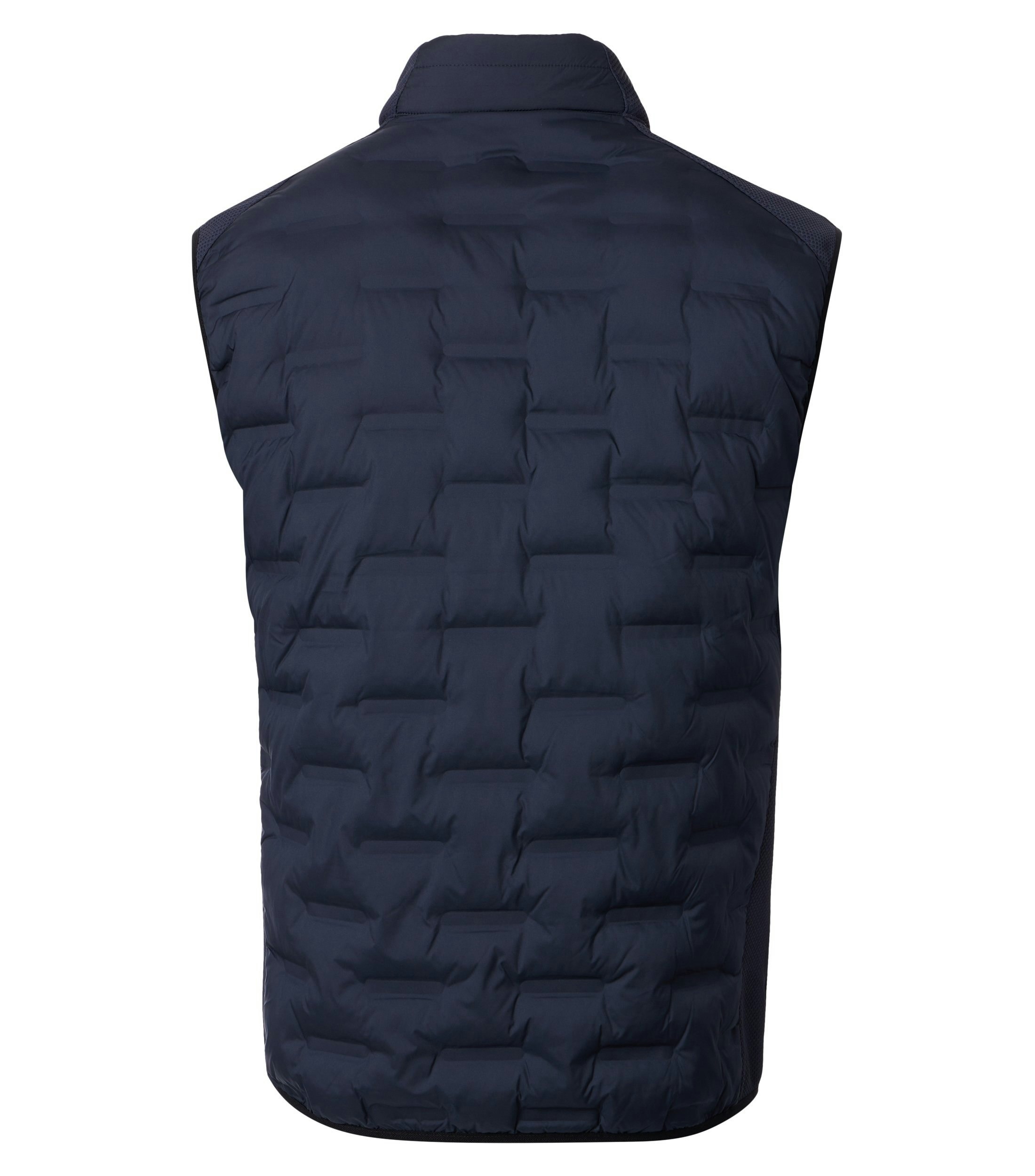 Eine Weste im uni Muster in der Farbe Dunkelblau