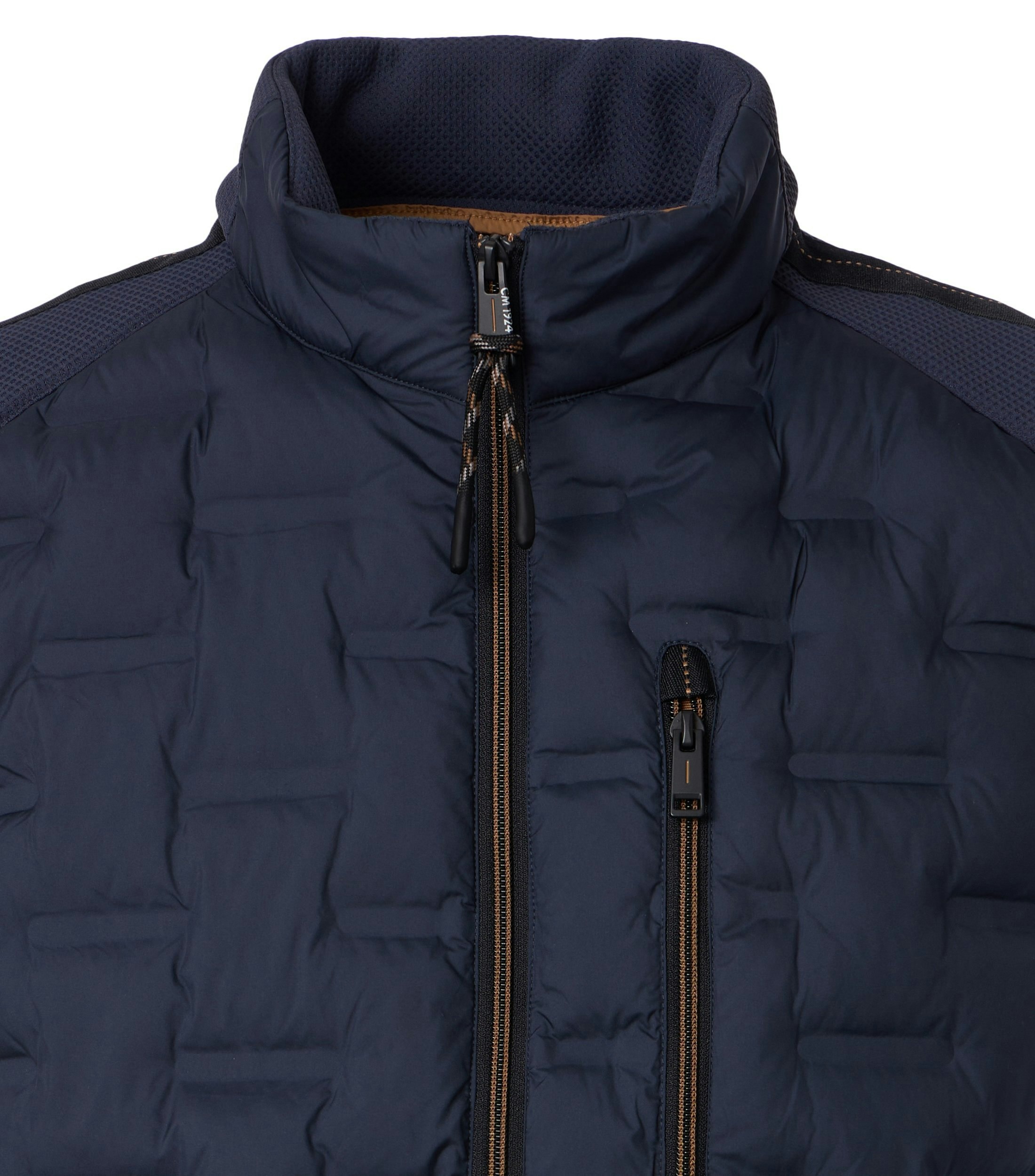 Eine Weste im uni Muster in der Farbe Dunkelblau