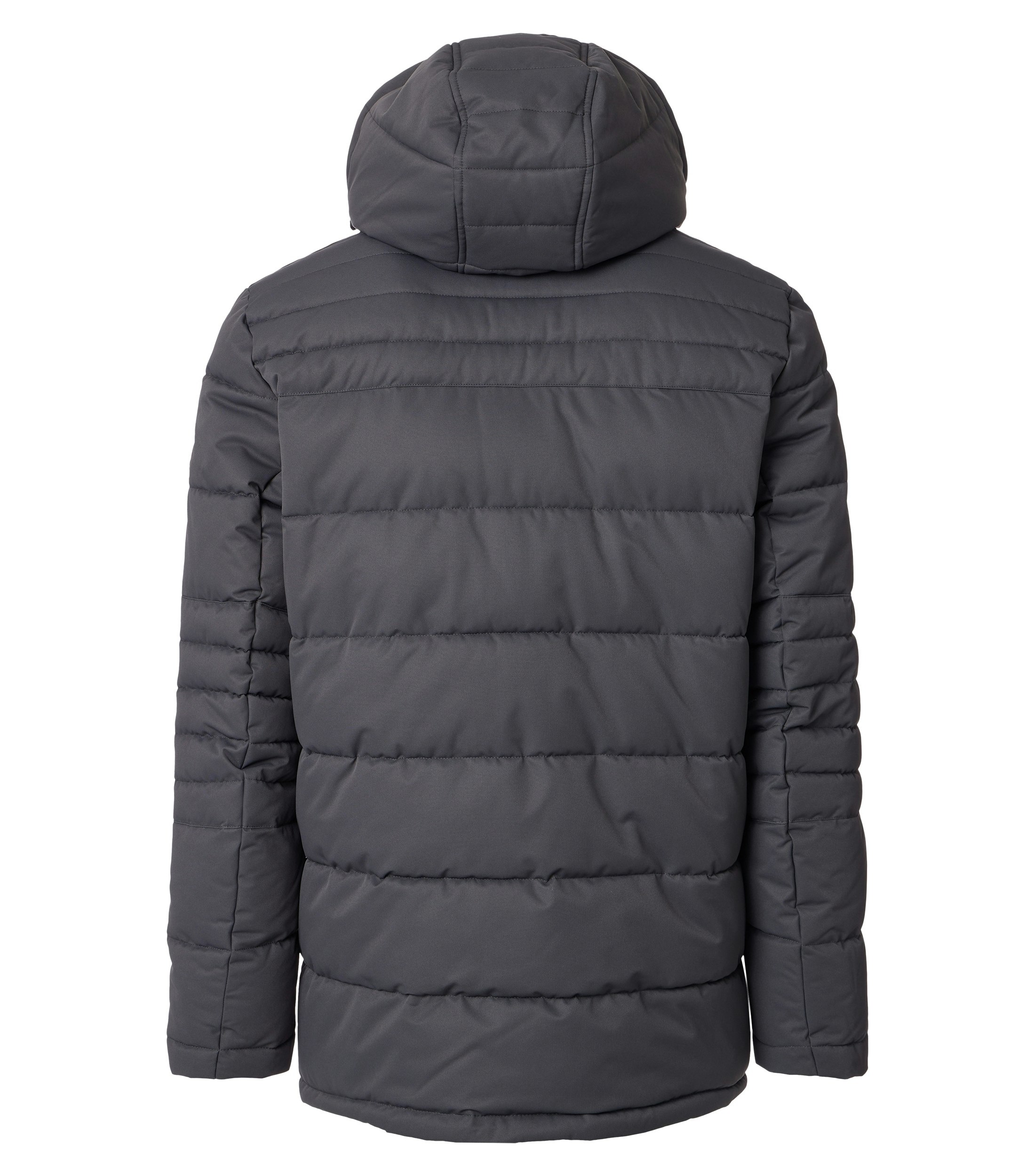 Eine Jacke im uni Muster in der Farbe Grau