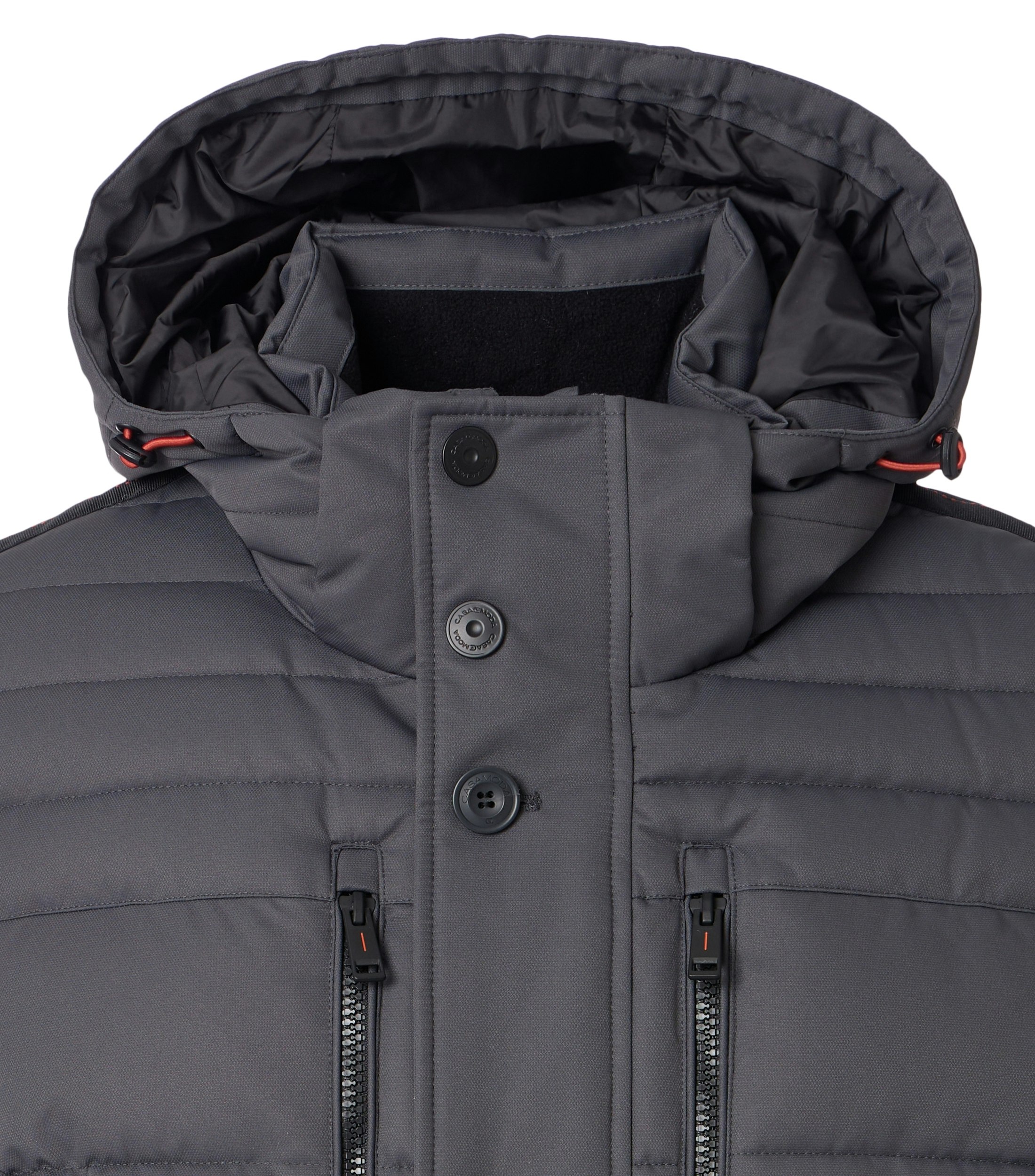 Eine Jacke im uni Muster in der Farbe Grau