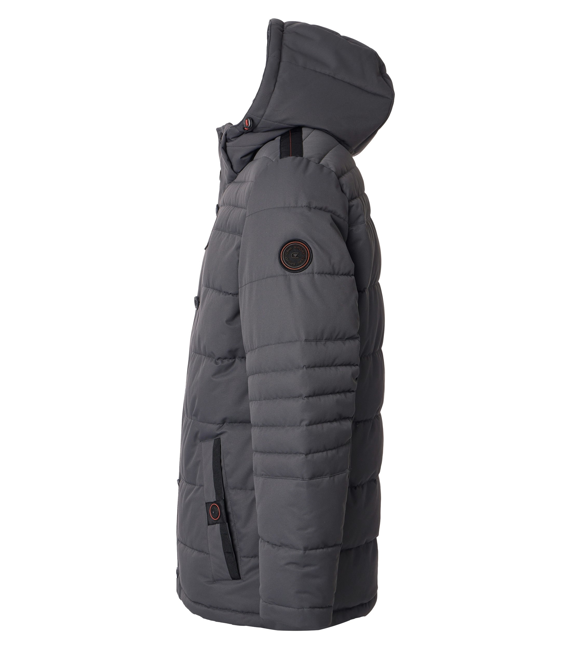 Eine Jacke im uni Muster in der Farbe Grau