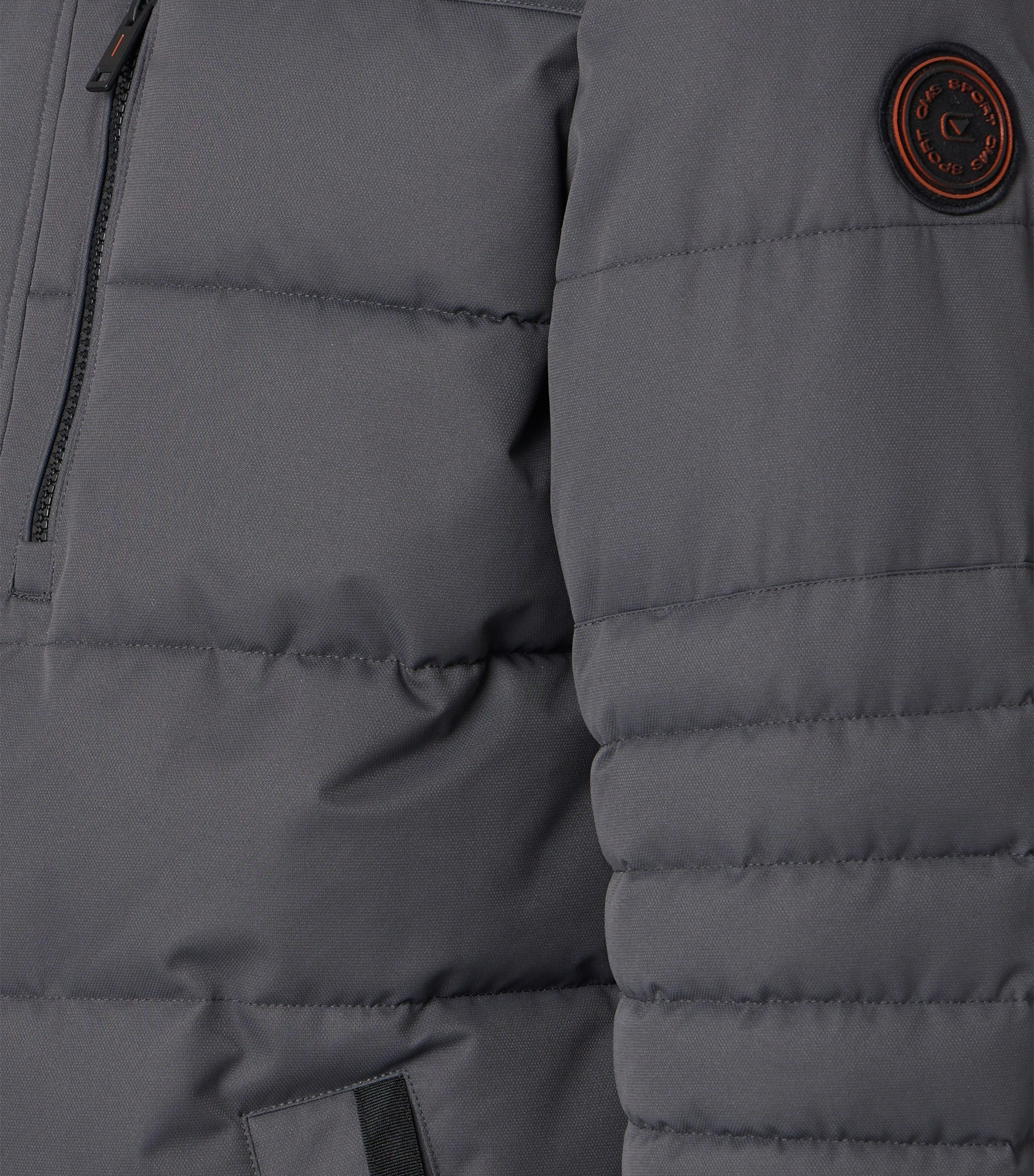 Eine Jacke im uni Muster in der Farbe Grau