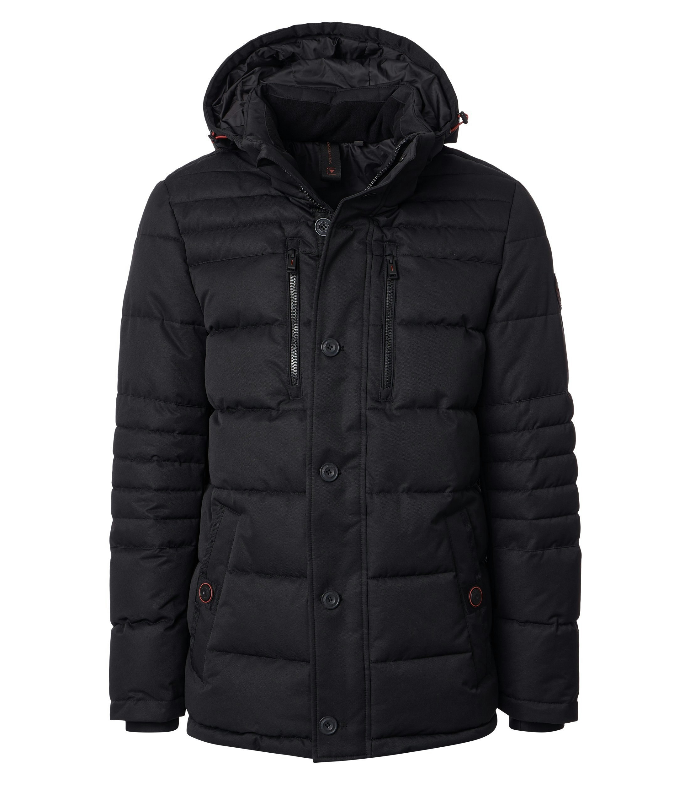 Eine Jacke im uni Muster in der Farbe Schwarz
