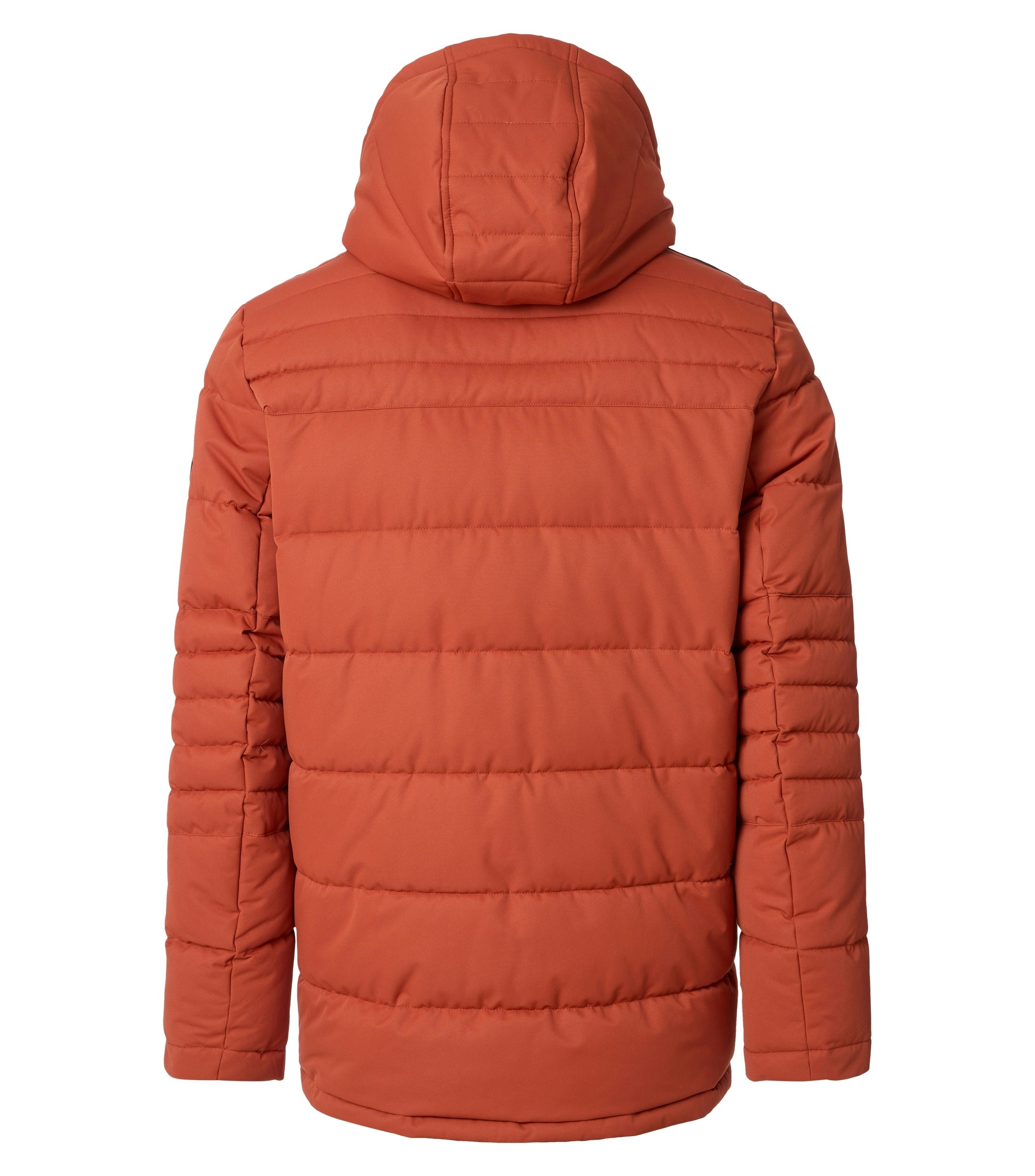 Eine Jacke im uni Muster in der Farbe Orange