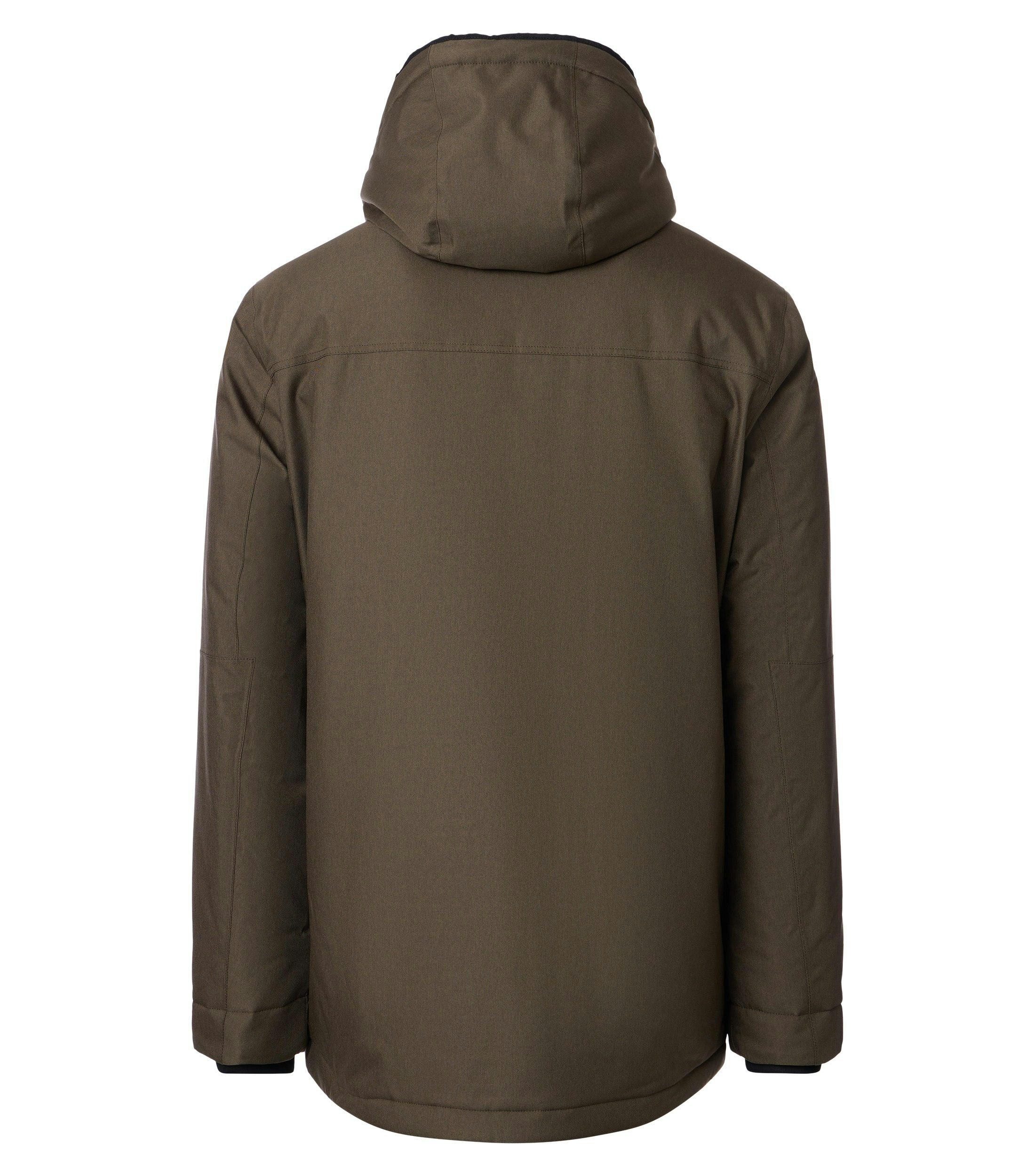 Eine Jacke im uni Muster in der Farbe Grün