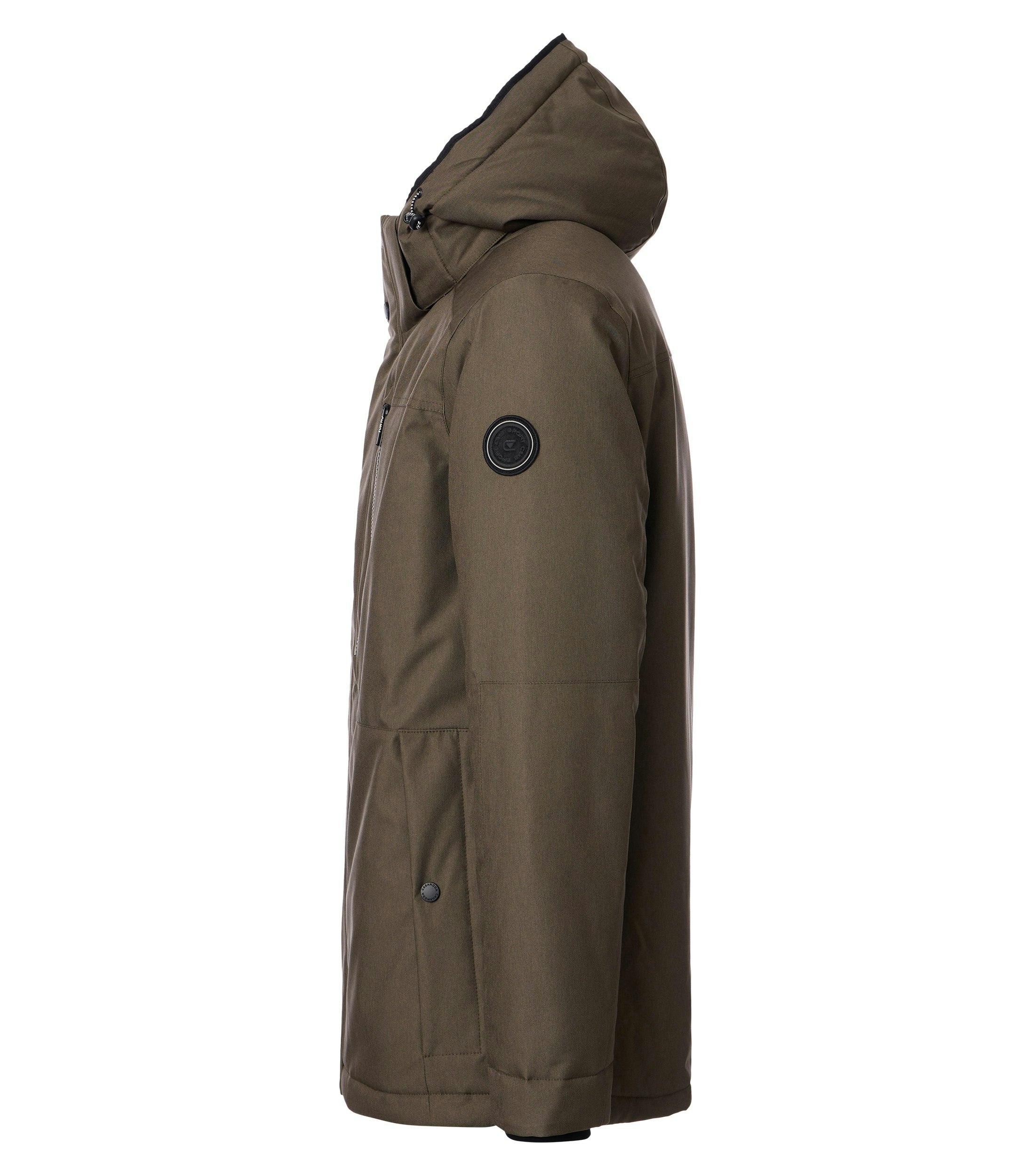 Eine Jacke im uni Muster in der Farbe Grün