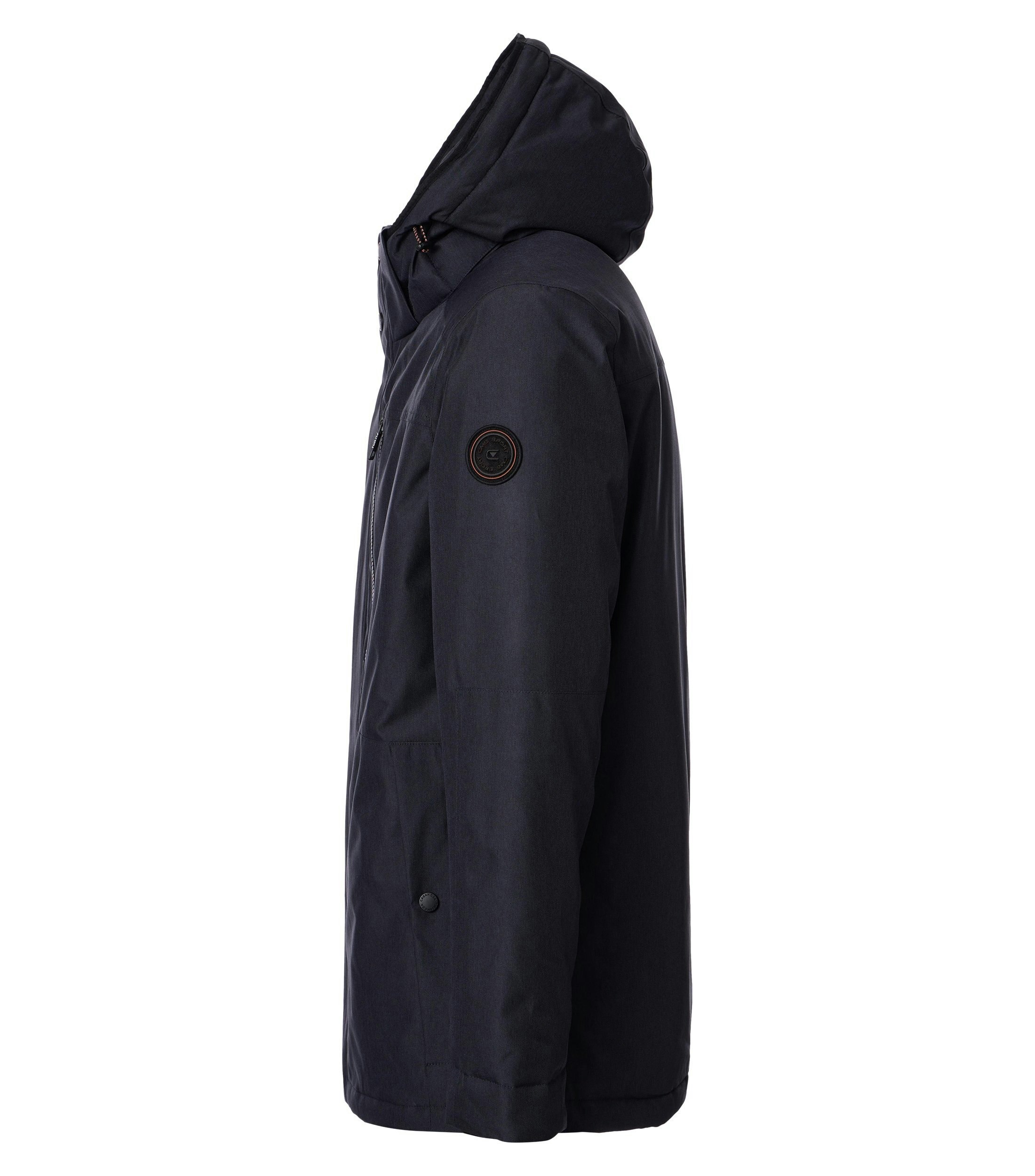 Eine Jacke im uni Muster in der Farbe Dunkelblau