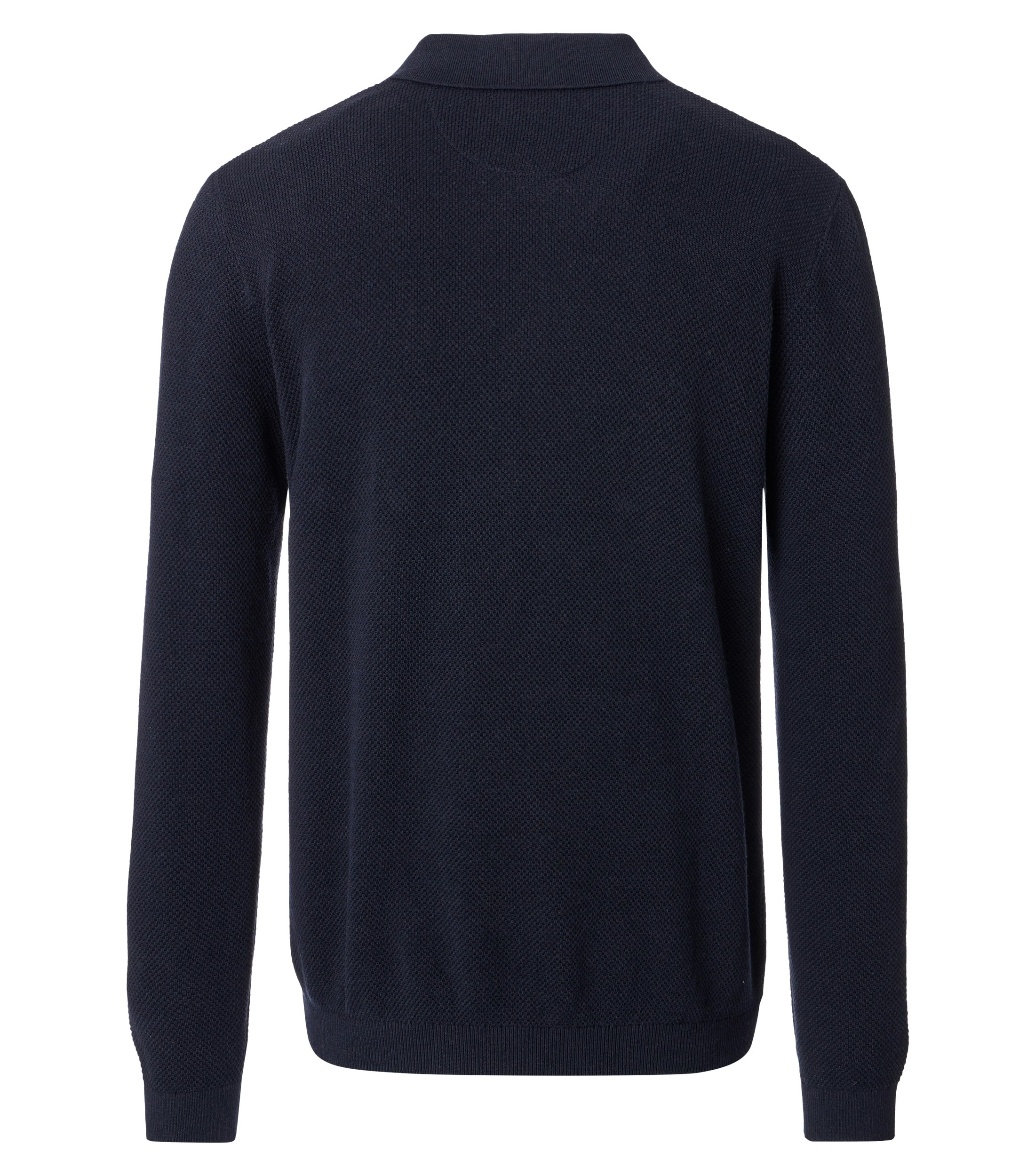 Ein Polo-Shirt im uni Muster in der Farbe Dunkelblau