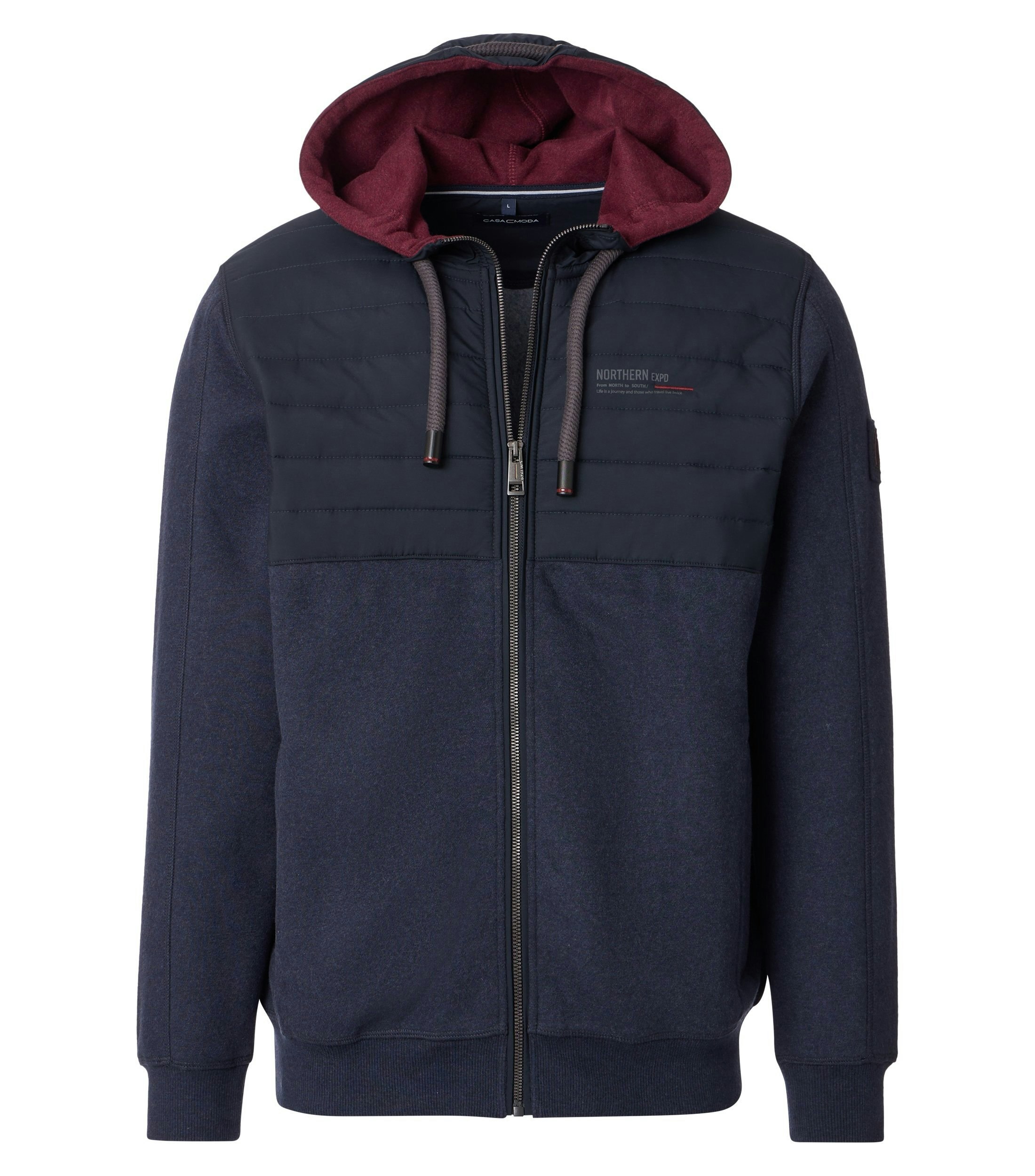 Ein Sweatshirt im uni Muster in der Farbe Dunkelblau