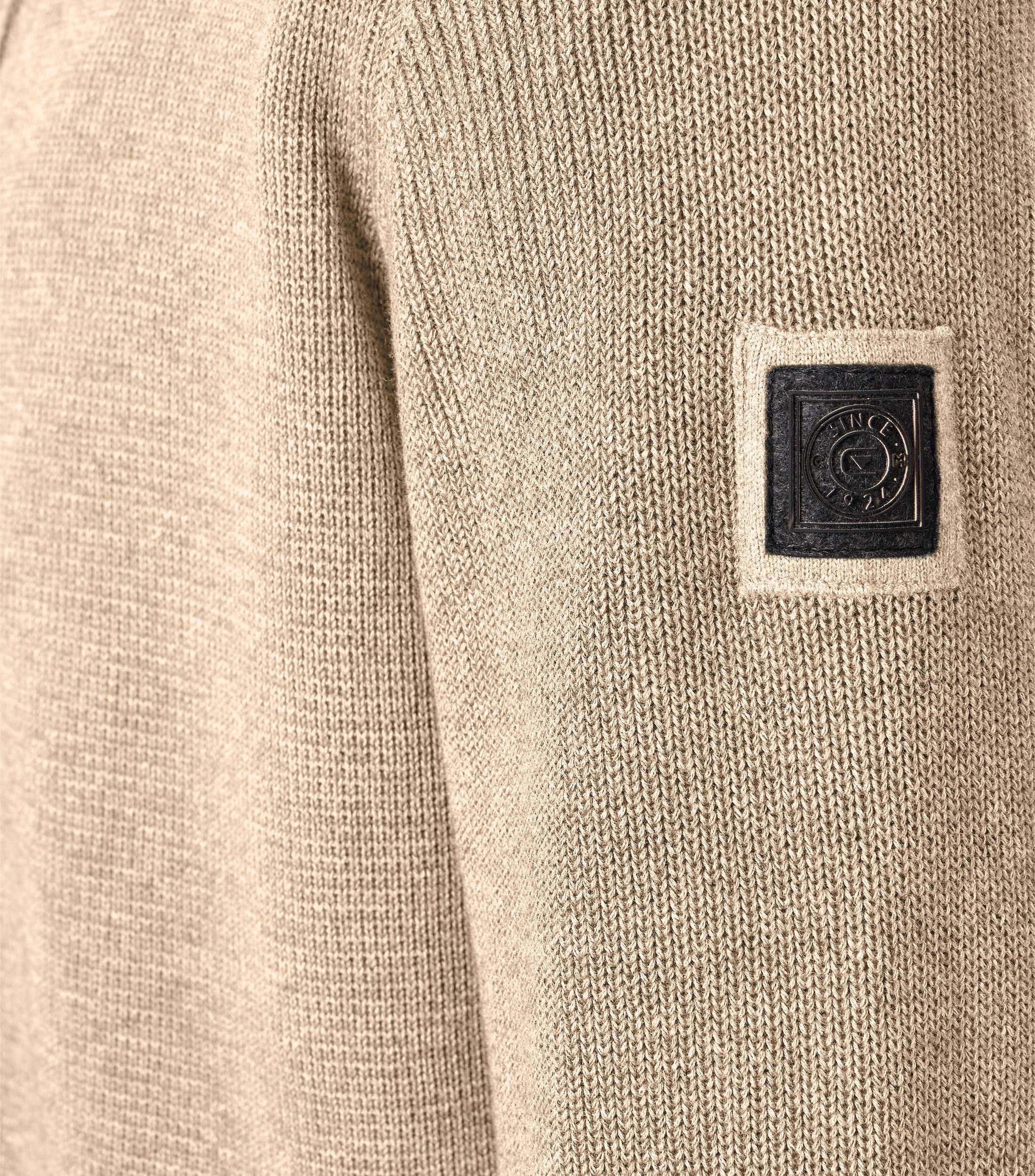 Strickjacke im unifarbenen Design in der Farbe Beige
