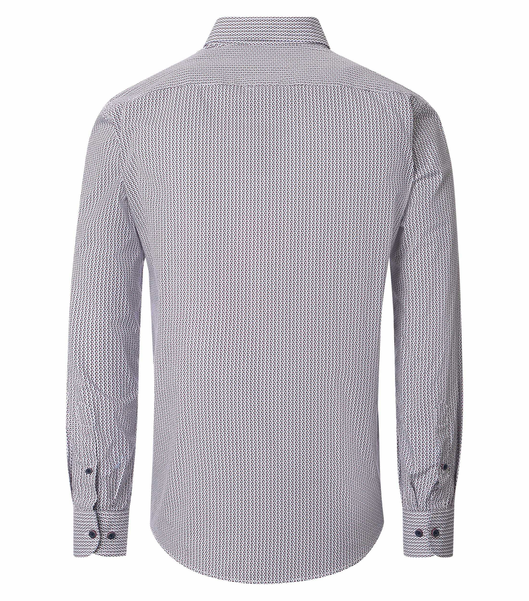 Ein Freizeithemd im Print Muster in der Farbe Hellrot