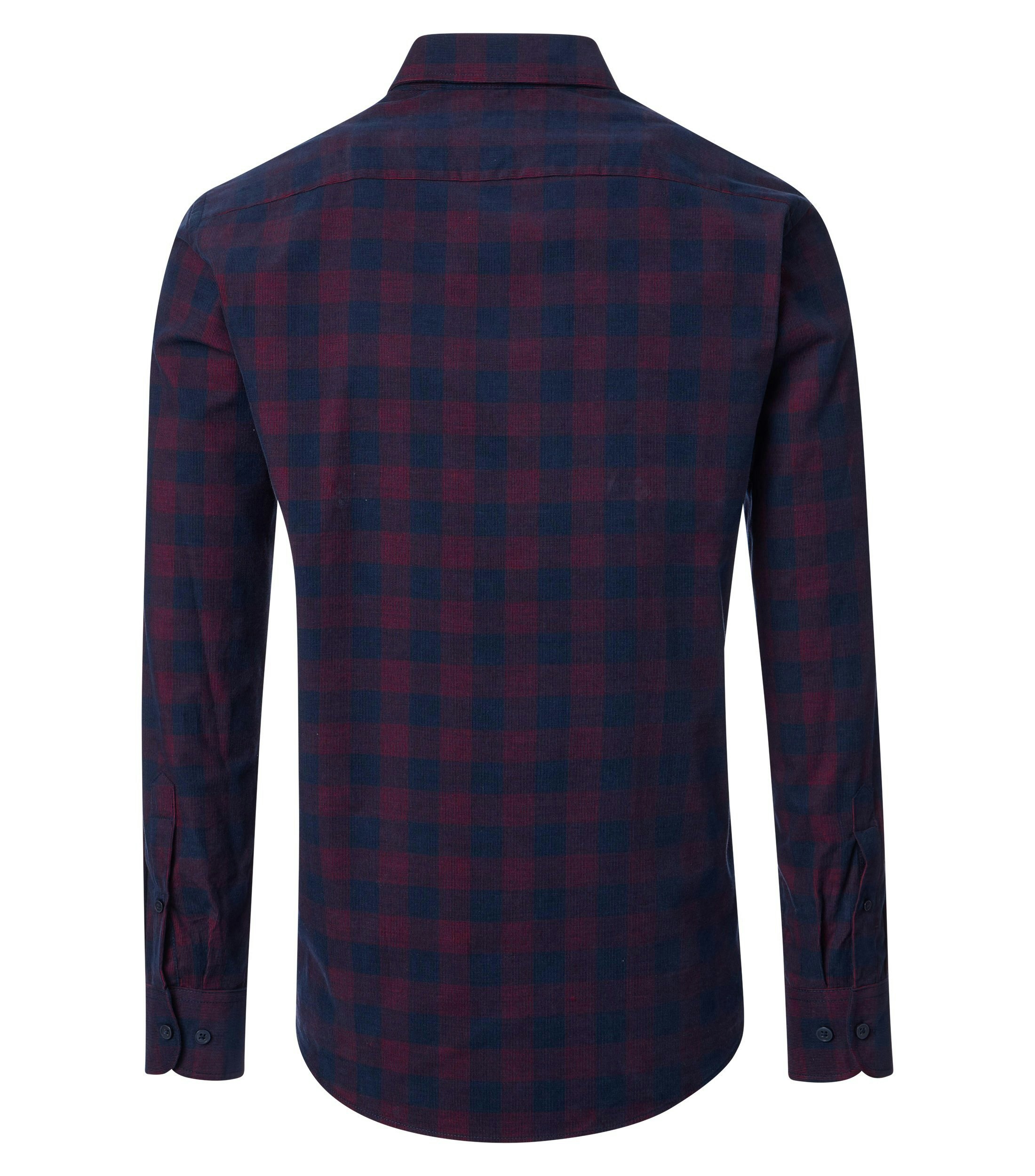 Ein Freizeithemd im kariert Muster in der Farbe Rot