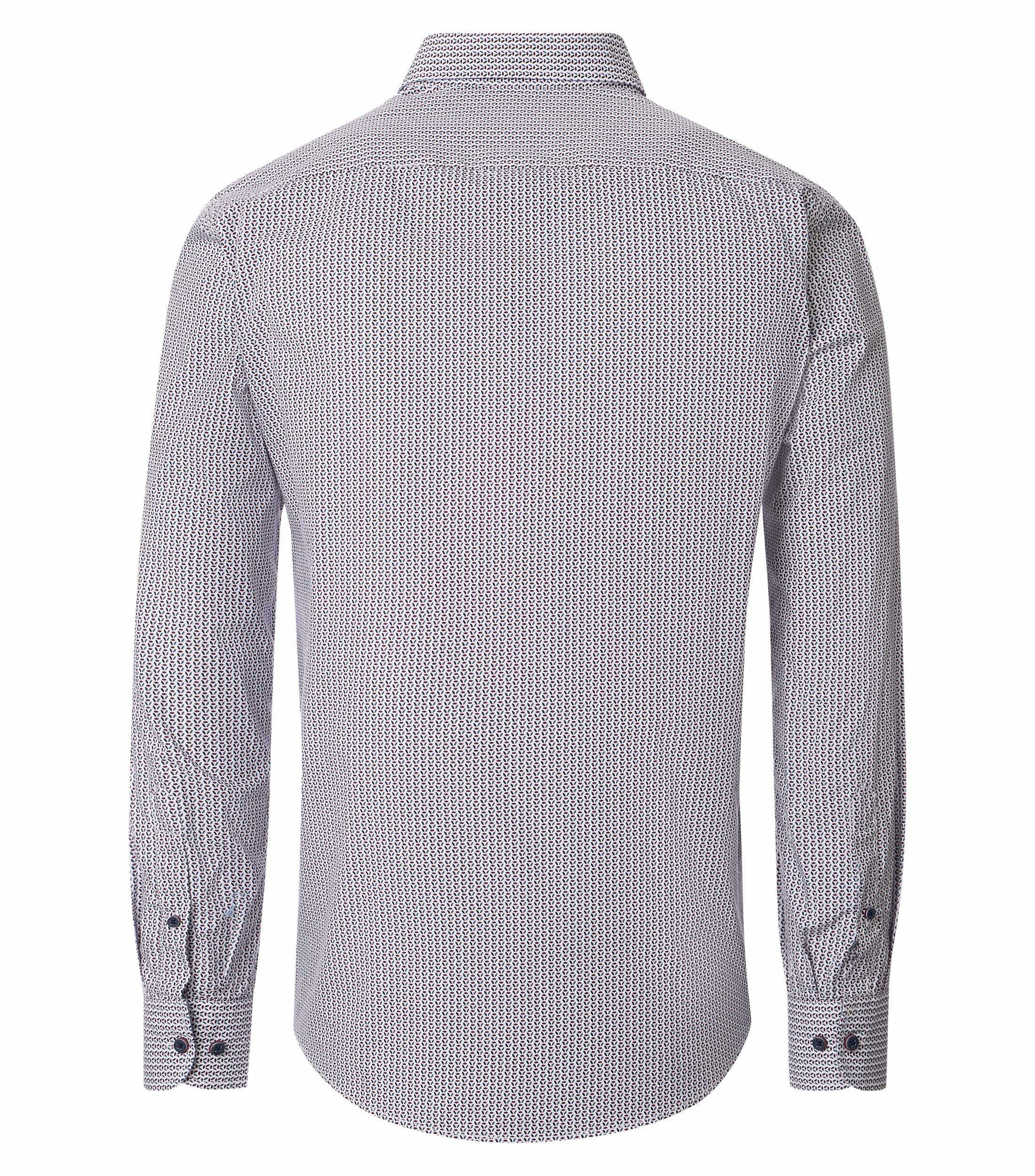 Ein Freizeithemd im Print Muster in der Farbe Hellrot