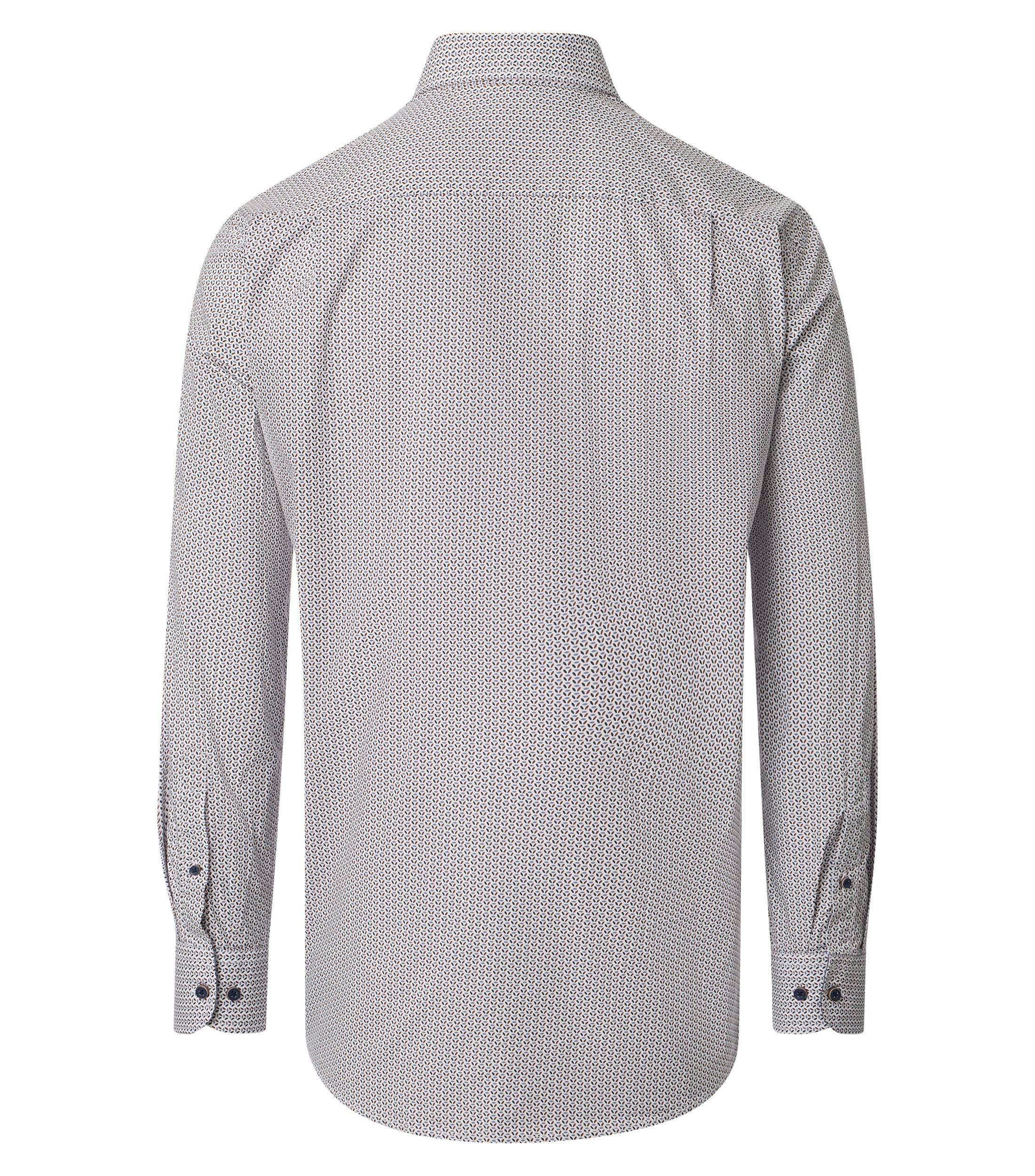 Ein Freizeithemd im Print Muster in der Farbe Grau