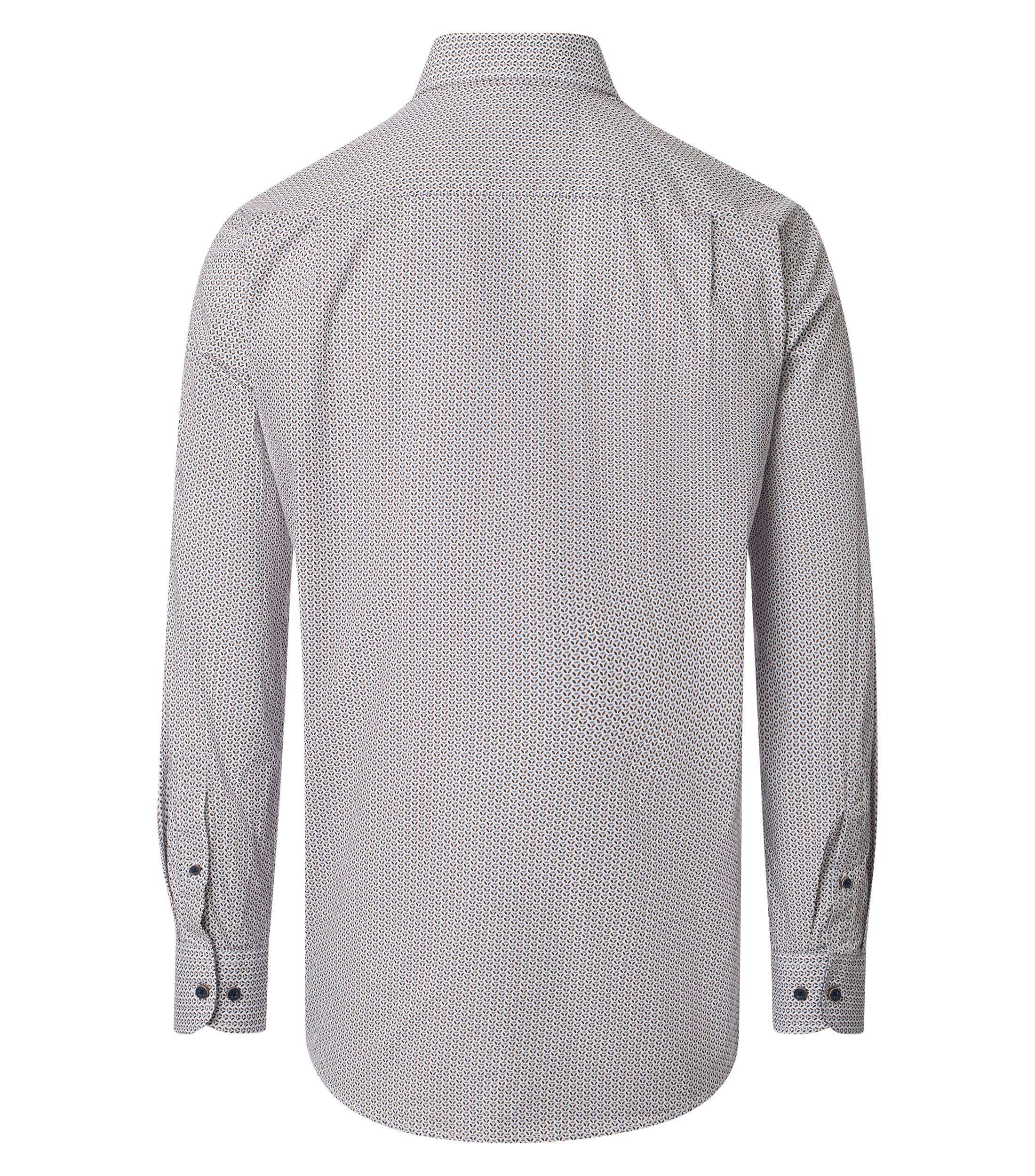 Ein Freizeithemd im Print Muster in der Farbe Grau