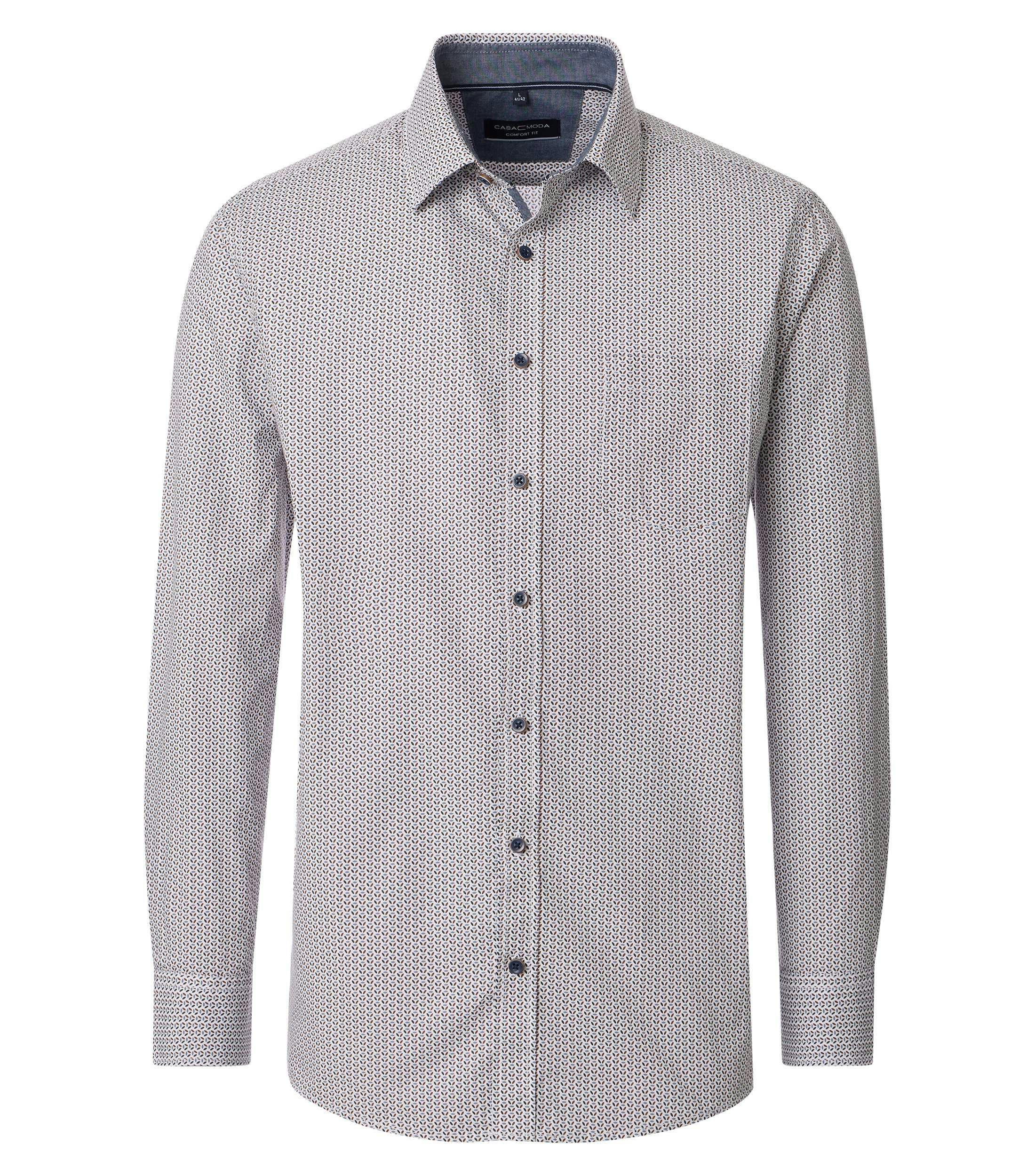 Ein Freizeithemd im Print Muster in der Farbe Grau