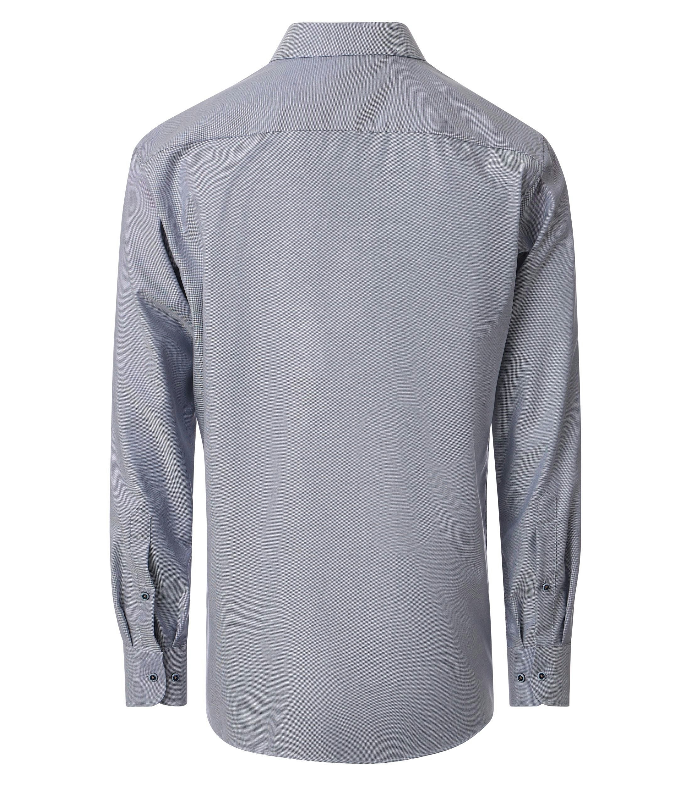 Ein Businesshemd im uni Muster in der Farbe Blau