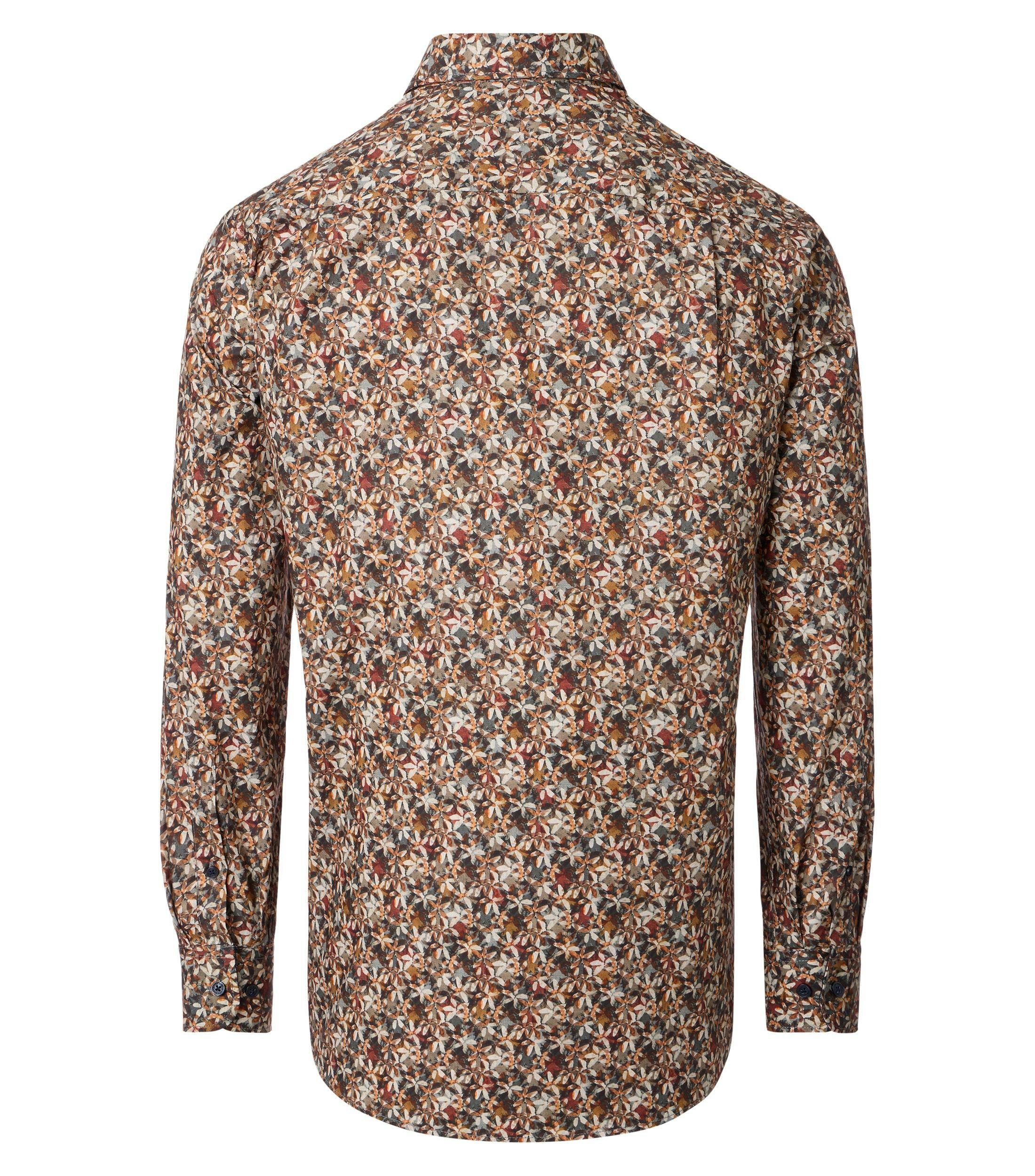 Ein Freizeithemd im Print Muster in der Farbe Grau
