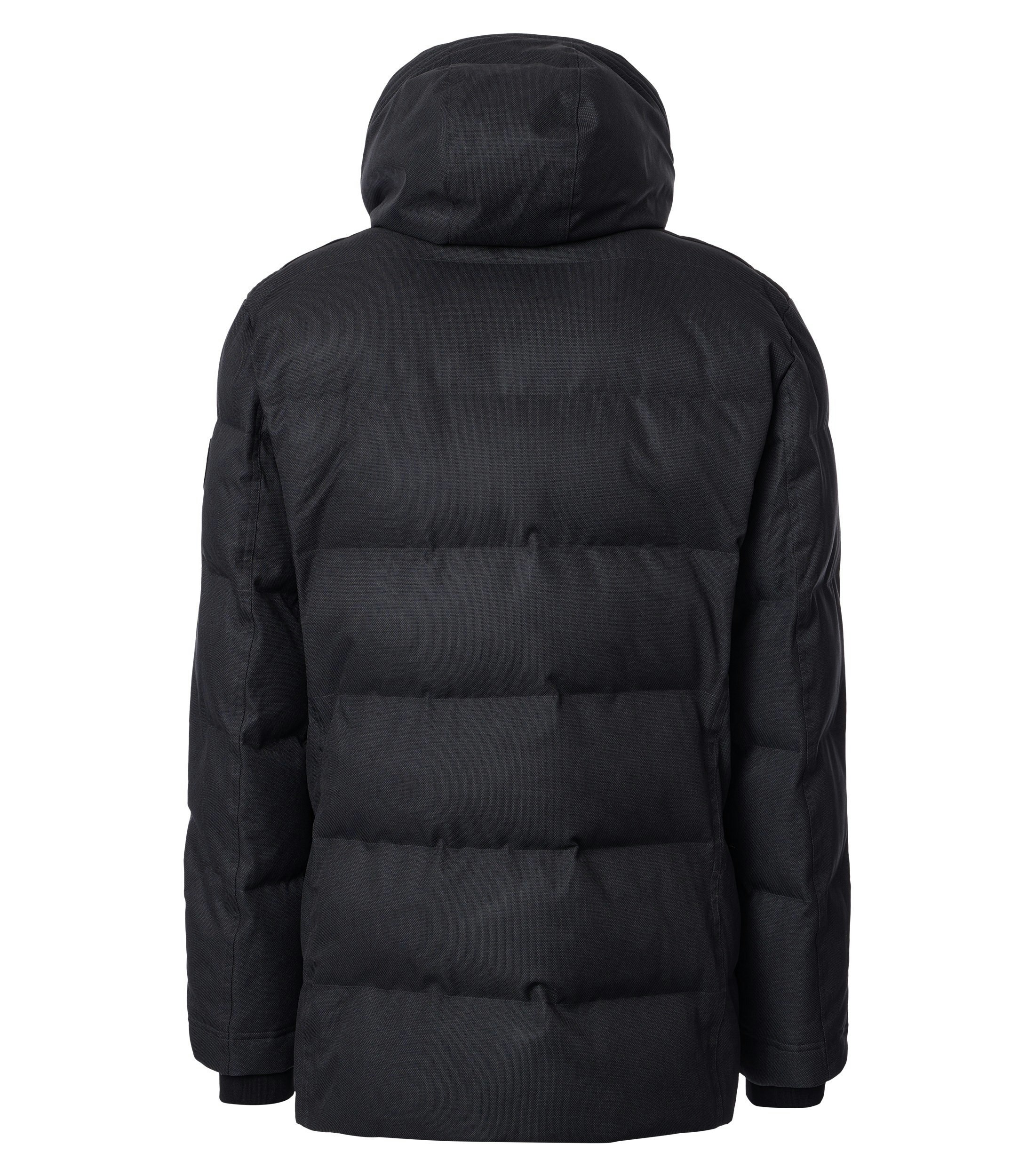 Eine Jacke im uni Muster in der Farbe Grauschwarz