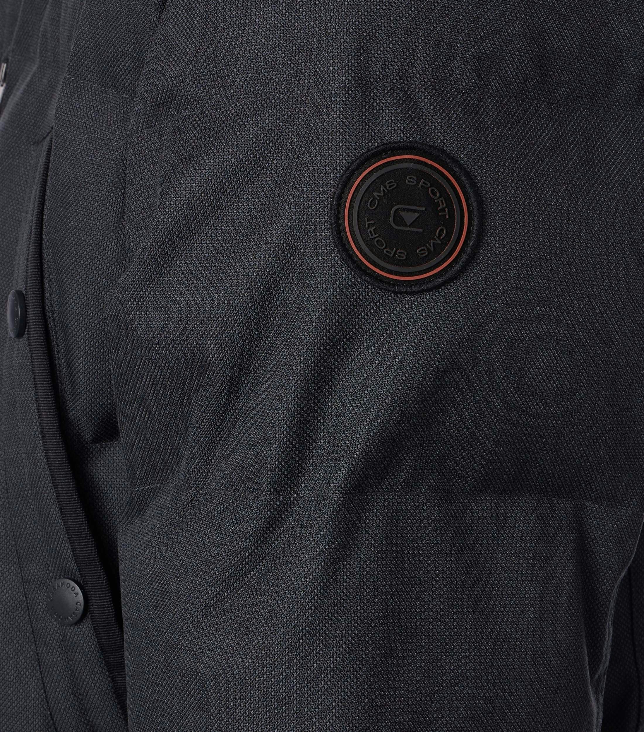 Eine Jacke im uni Muster in der Farbe Grauschwarz