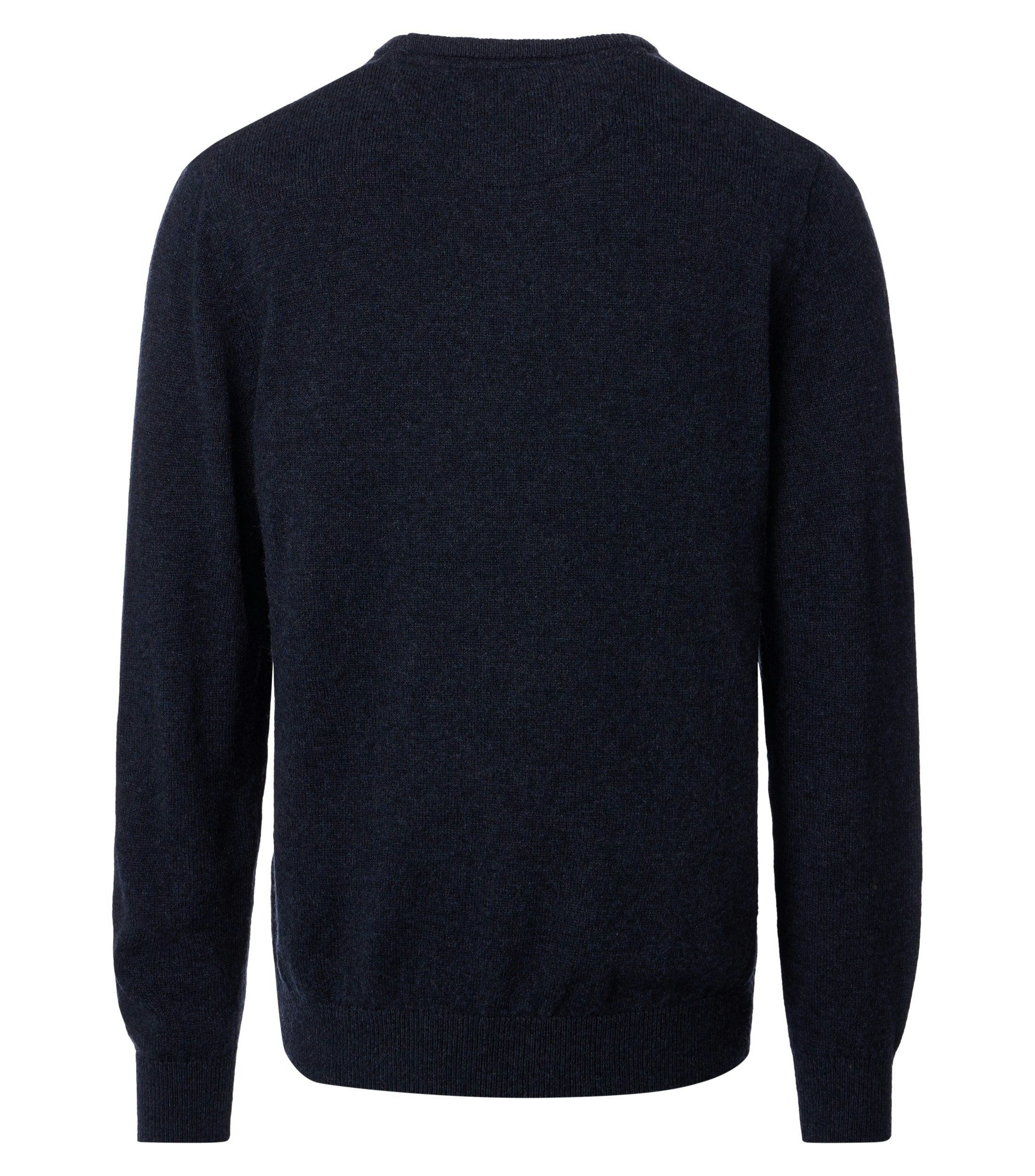 Ein Pullover im uni Muster in der Farbe Dunkelblau