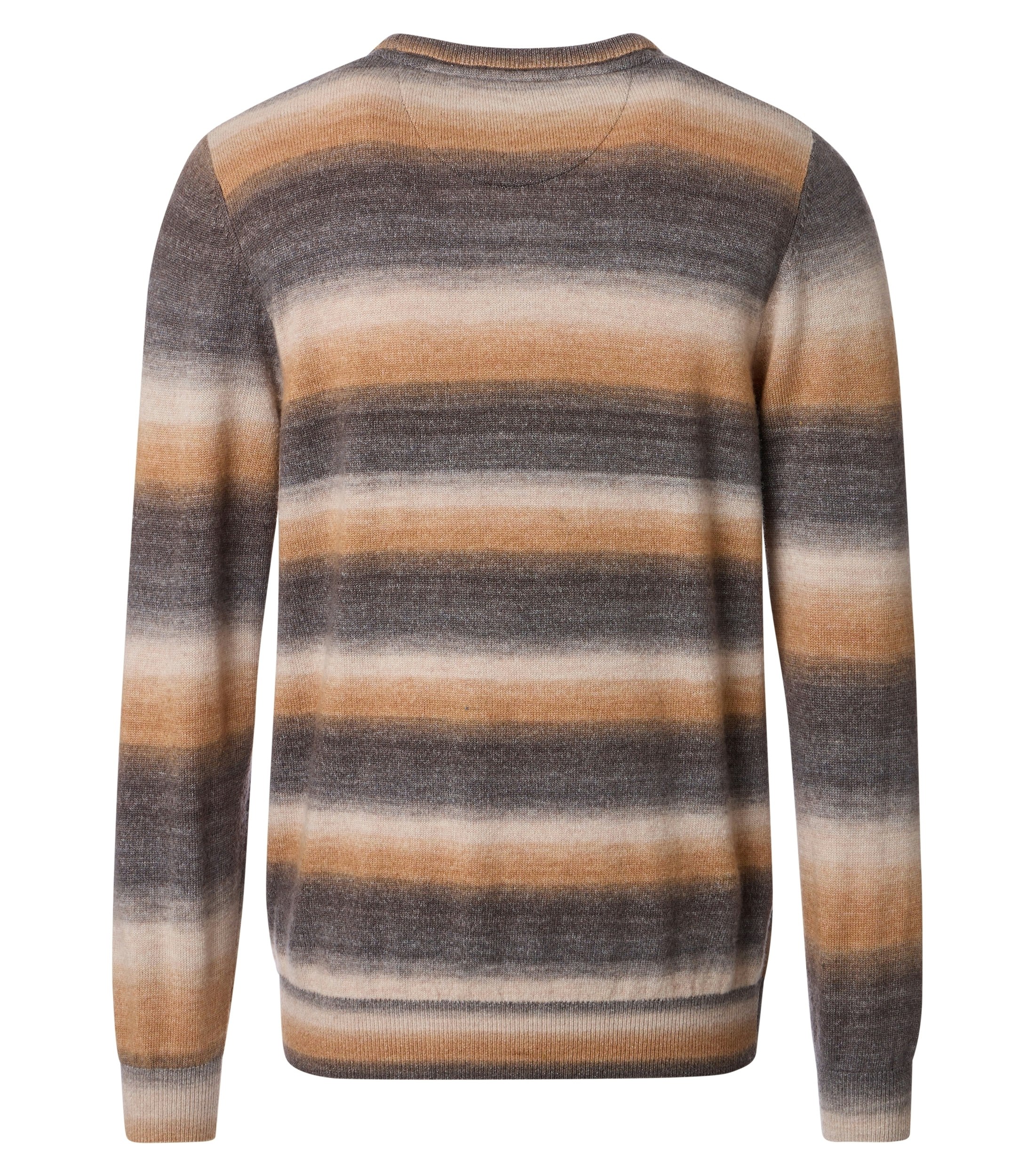 Ein Pullover im gestreift Muster in der Farbe Orange