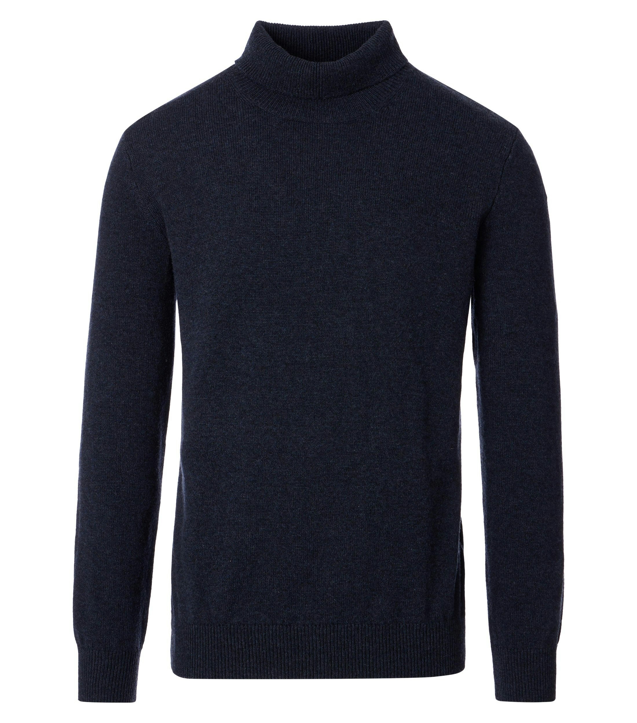 Ein Pullover im uni Muster in der Farbe Dunkelblau