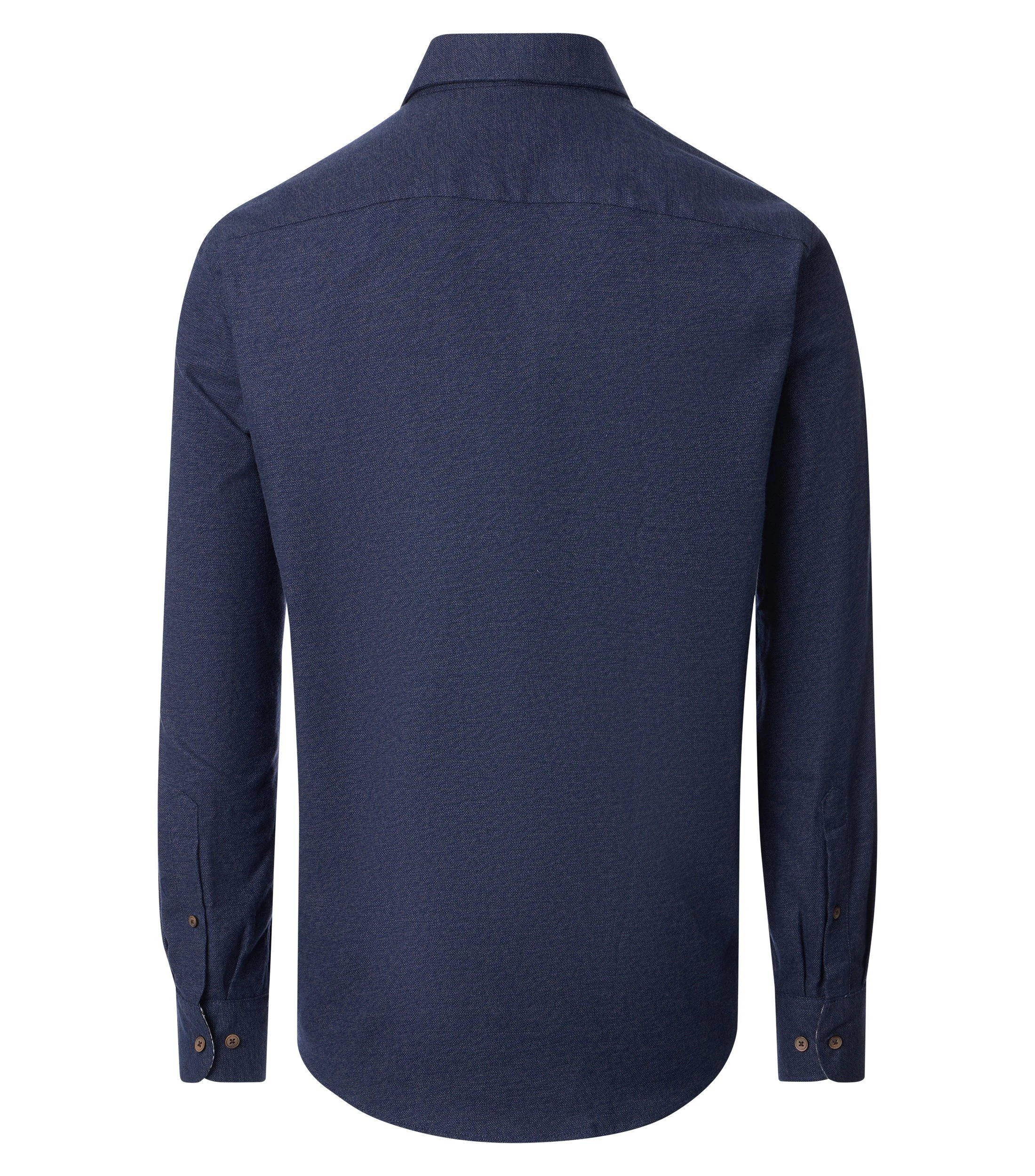 Freizeithemd im unifarbenen Design in der Farbe Blau