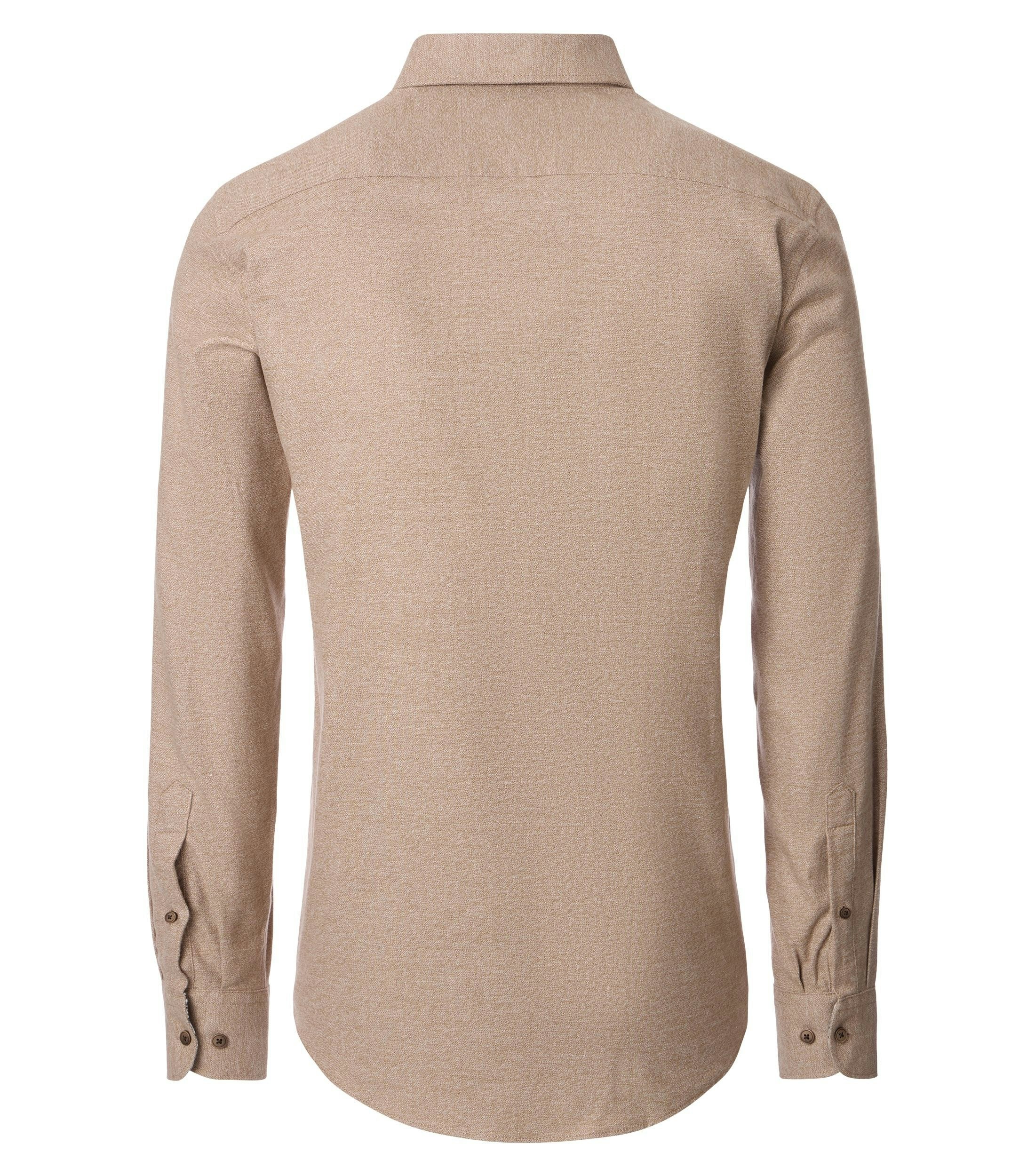 Ein Freizeithemd im uni Muster in der Farbe Beige