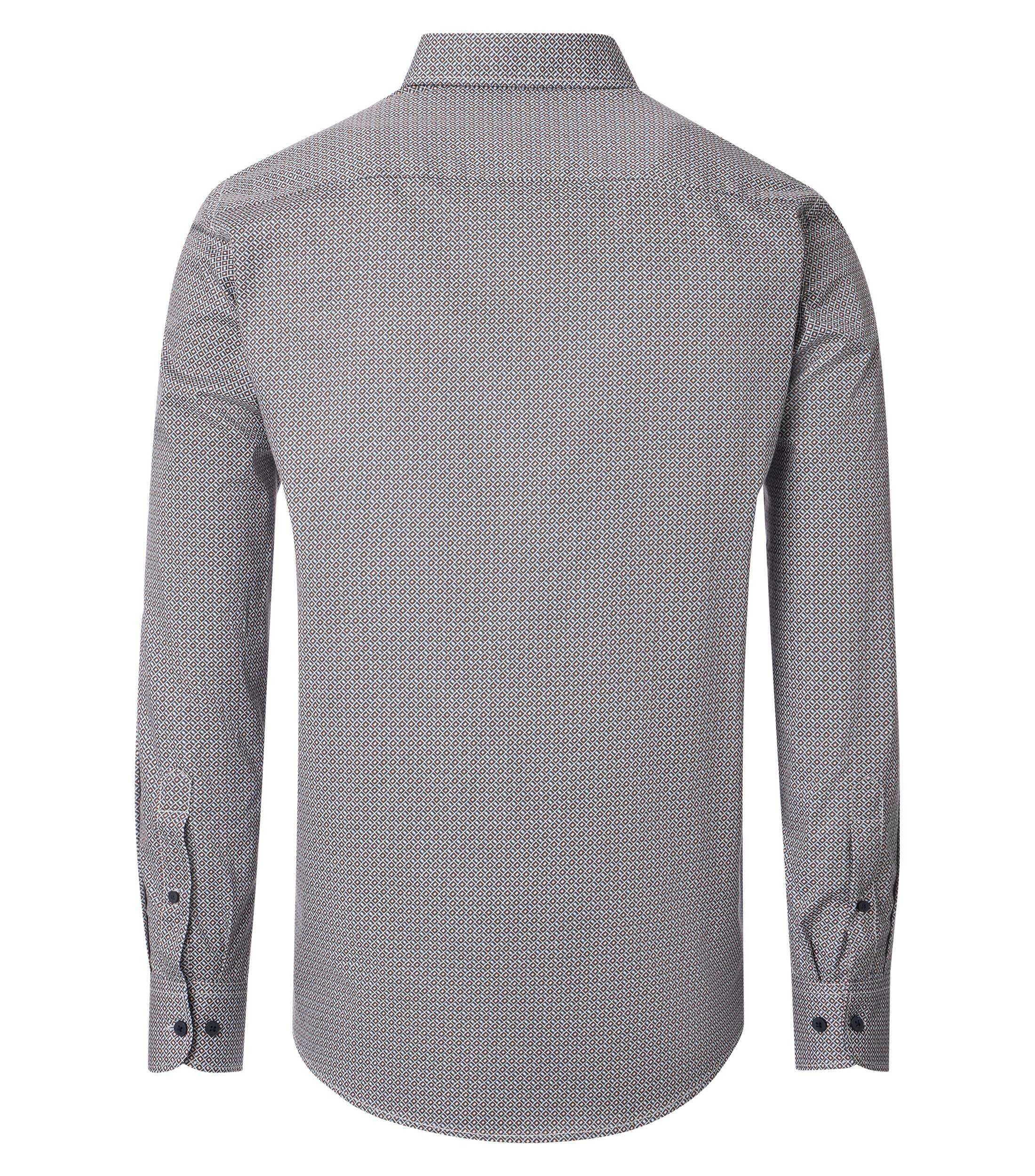 Ein Freizeithemd im Print Muster in der Farbe Grau
