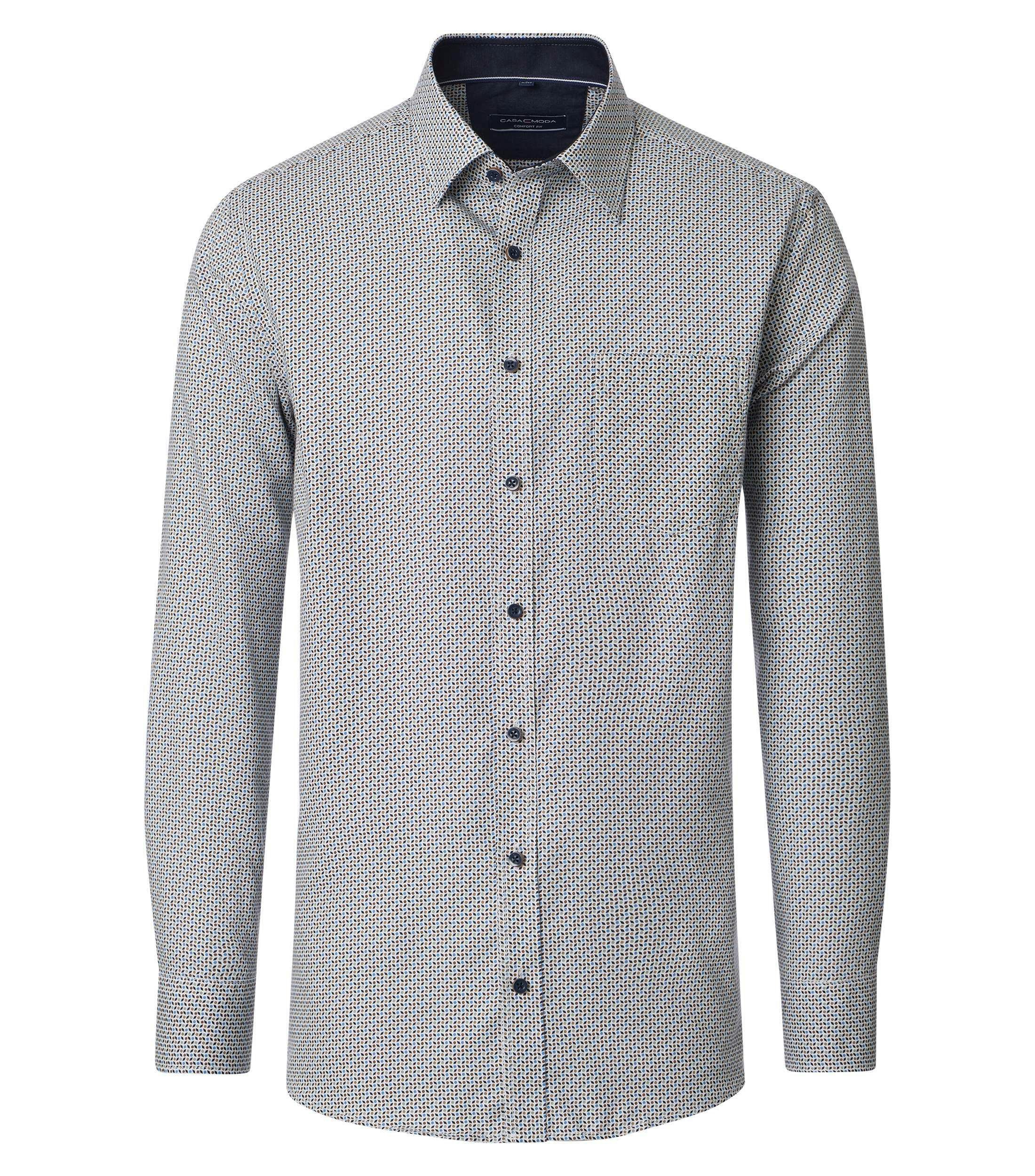 Ein Freizeithemd im Print Muster in der Farbe GrÃ¼n