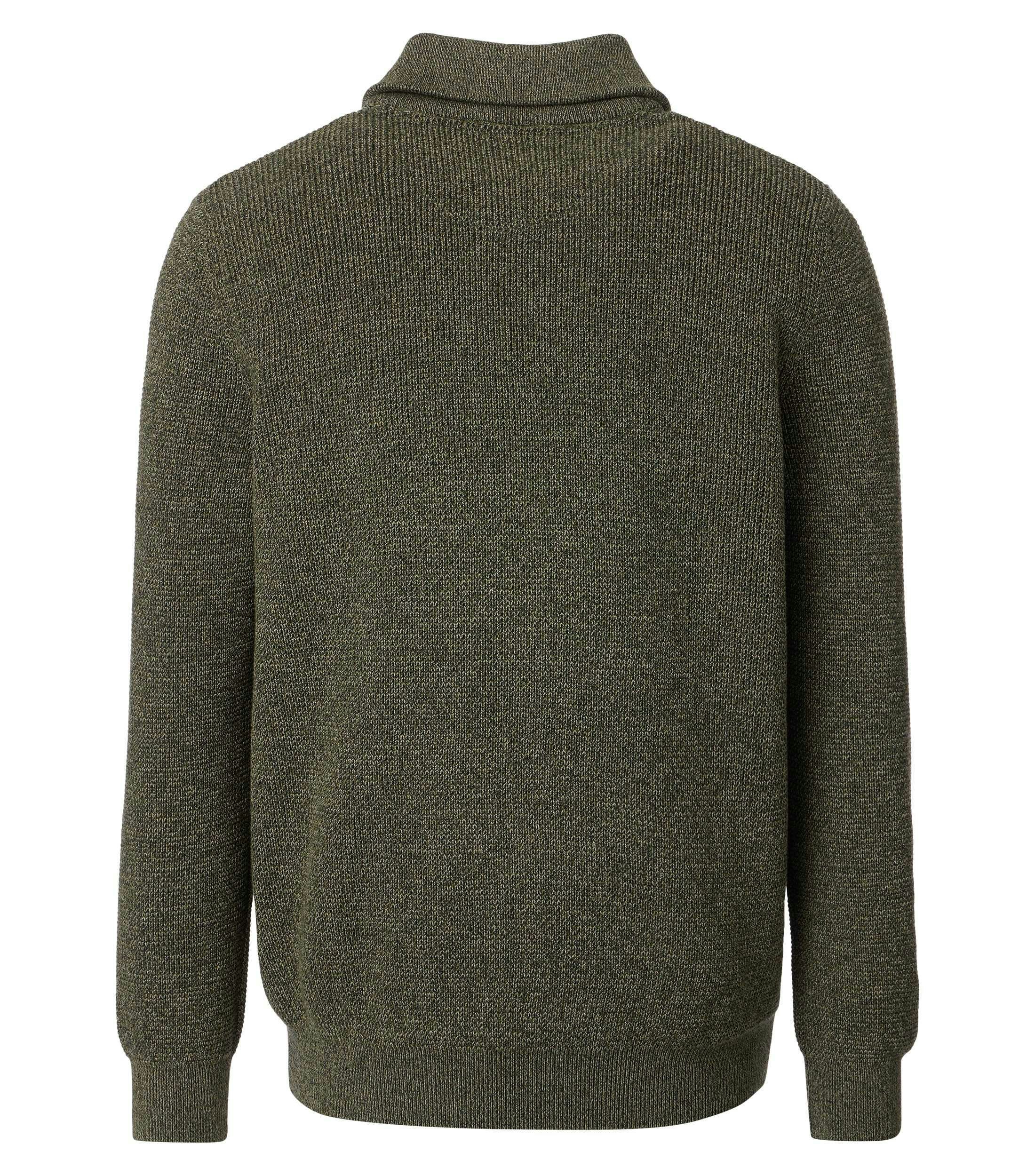 Ein Pullover im uni Muster in der Farbe Grün