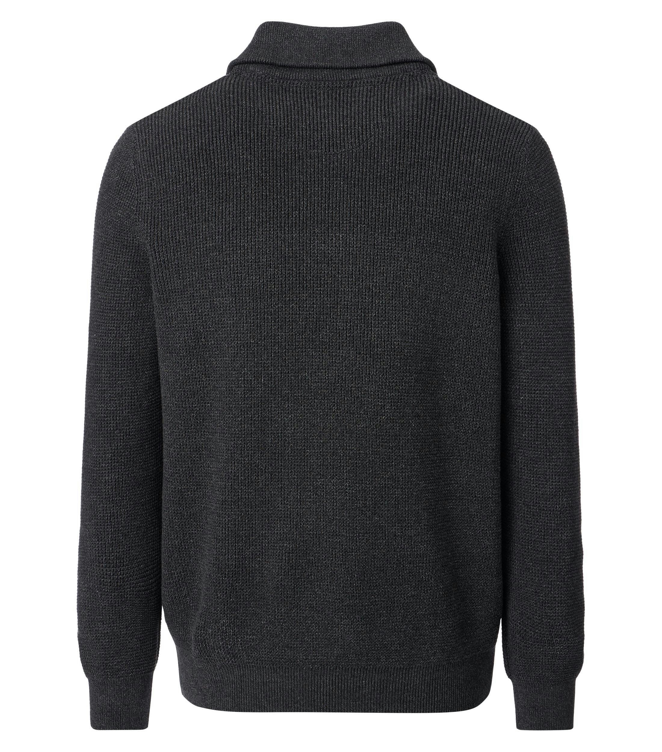 Ein Pullover im uni Muster in der Farbe Dunkelgrau