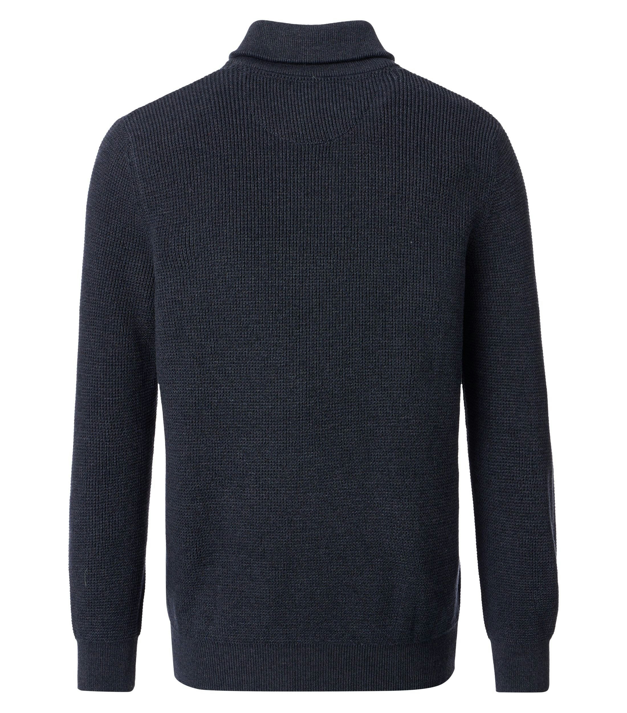 Ein Pullover im uni Muster in der Farbe Dunkelblau