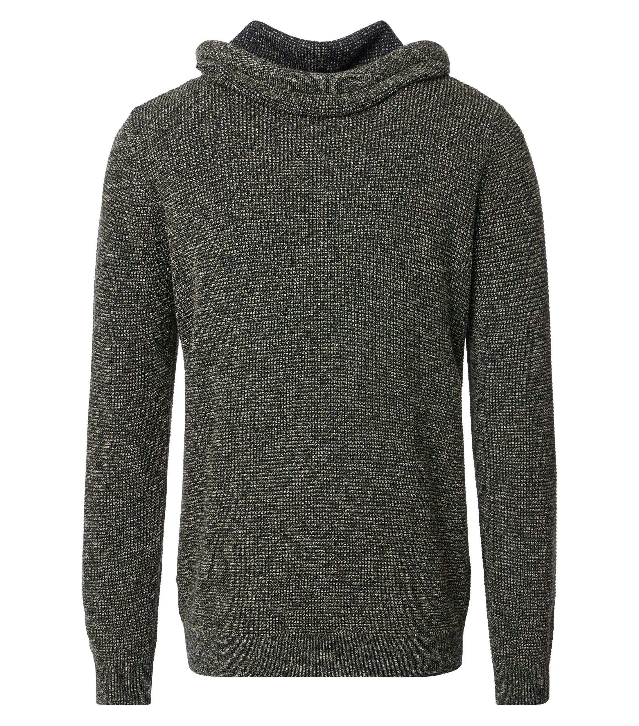 Ein Pullover im uni Muster in der Farbe Grün