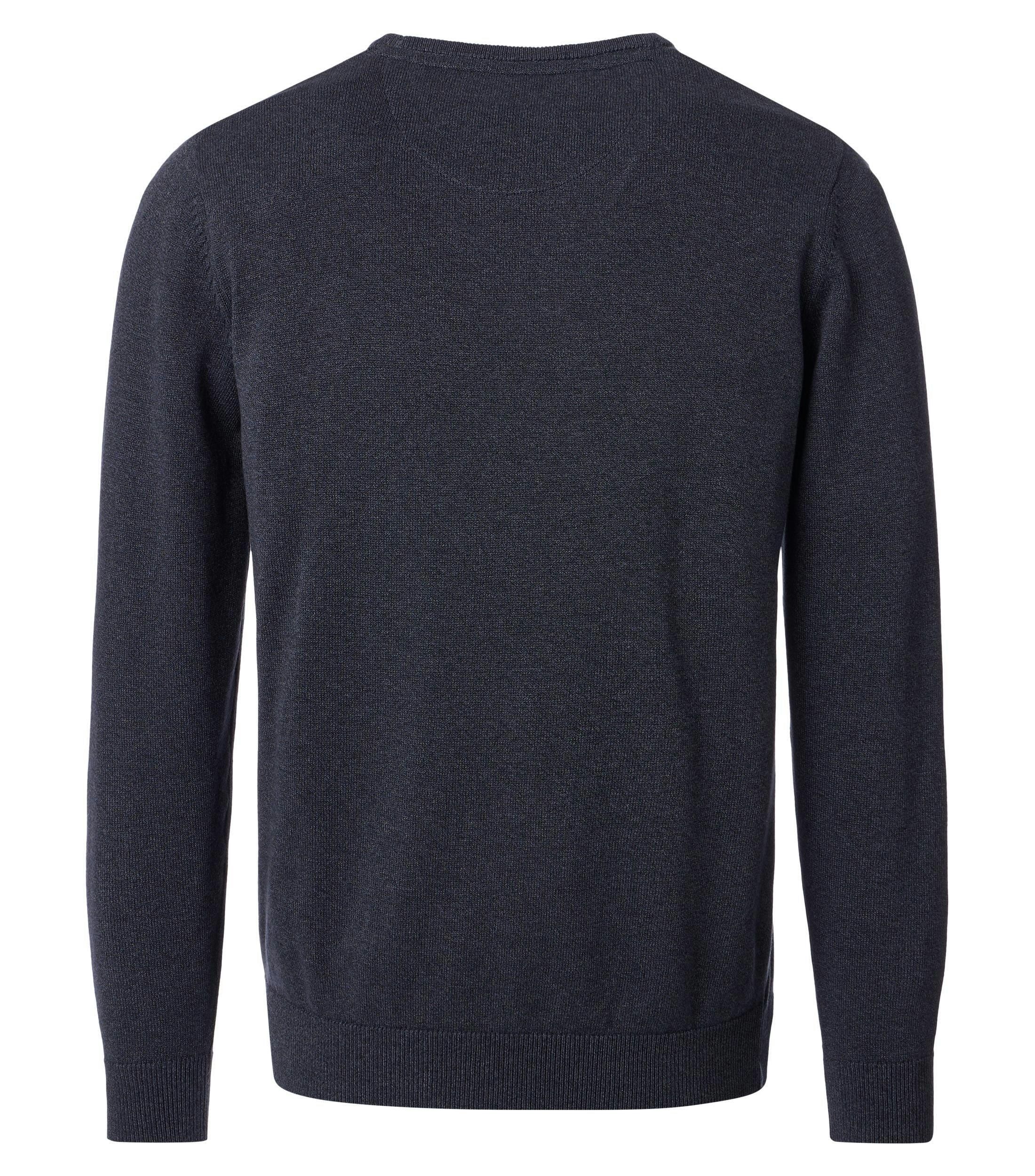 Ein Pullover im uni Muster in der Farbe Dunkelblau