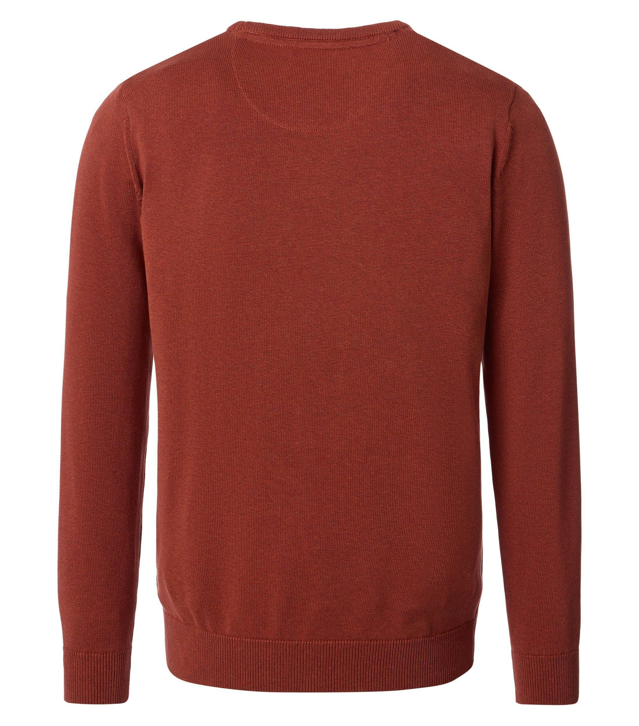 Ein Pullover im uni Muster in der Farbe Orange