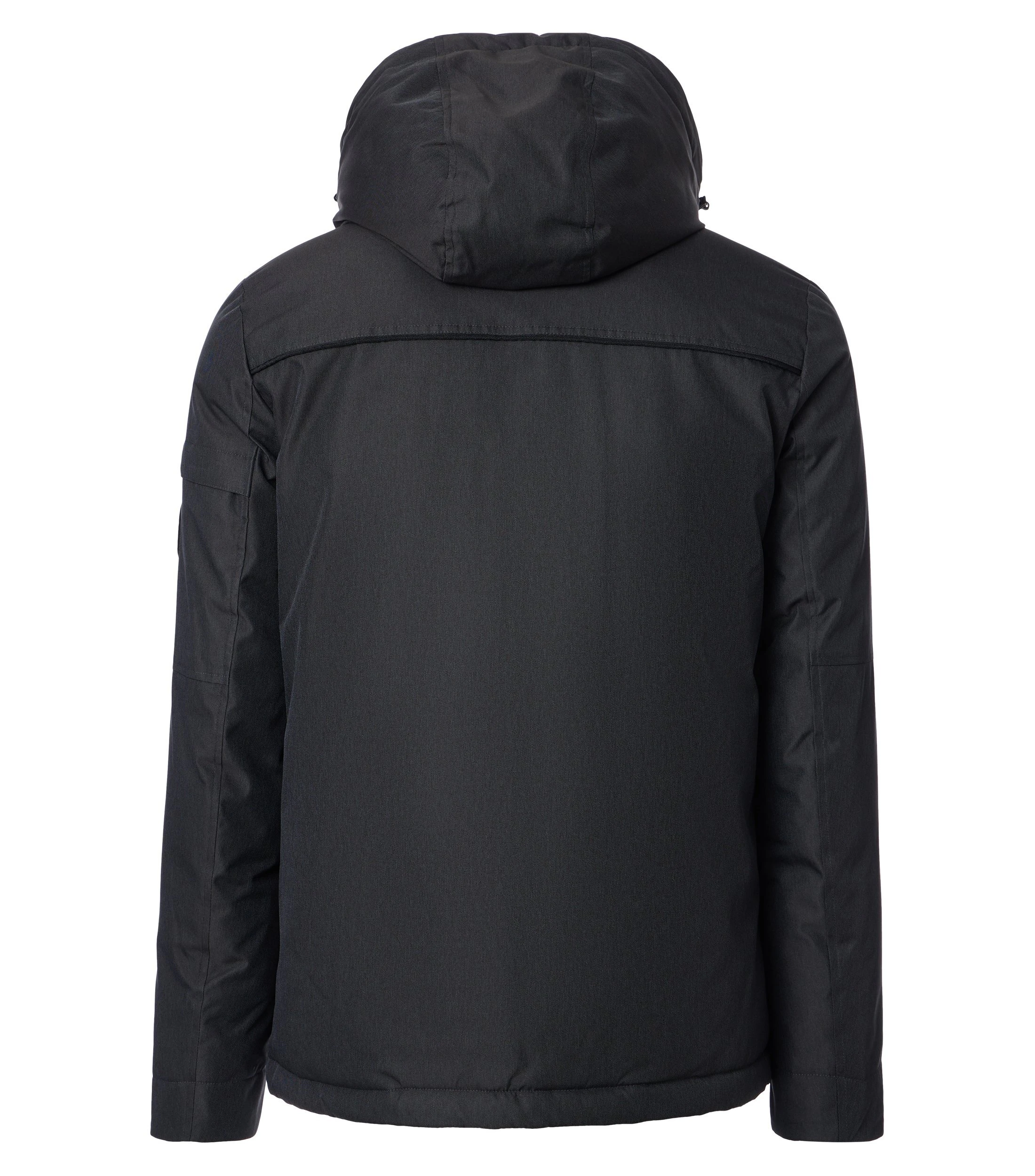Jacke im unifarbenen Design in der Farbe Grauschwarz