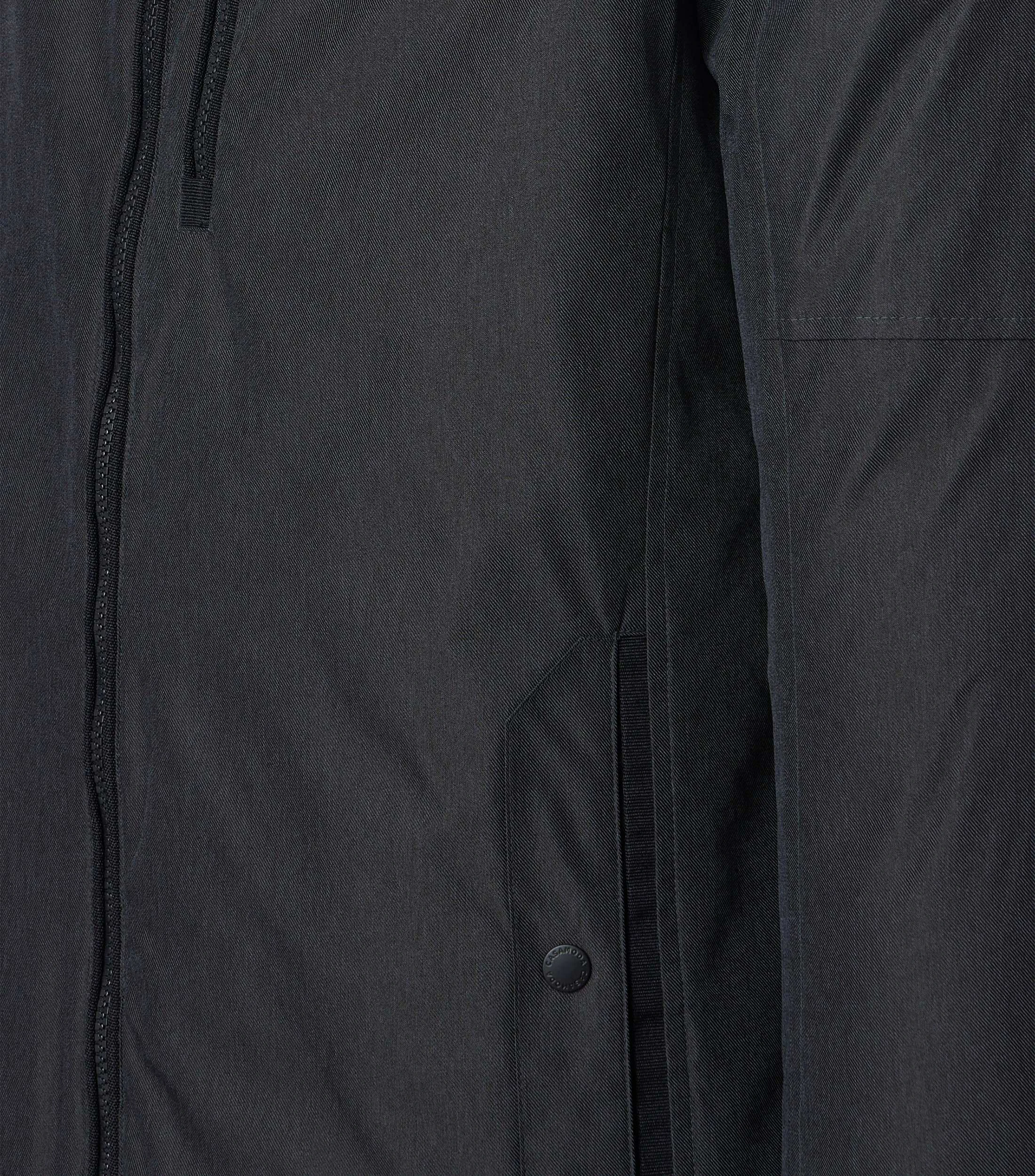 Jacke im unifarbenen Design in der Farbe Grauschwarz