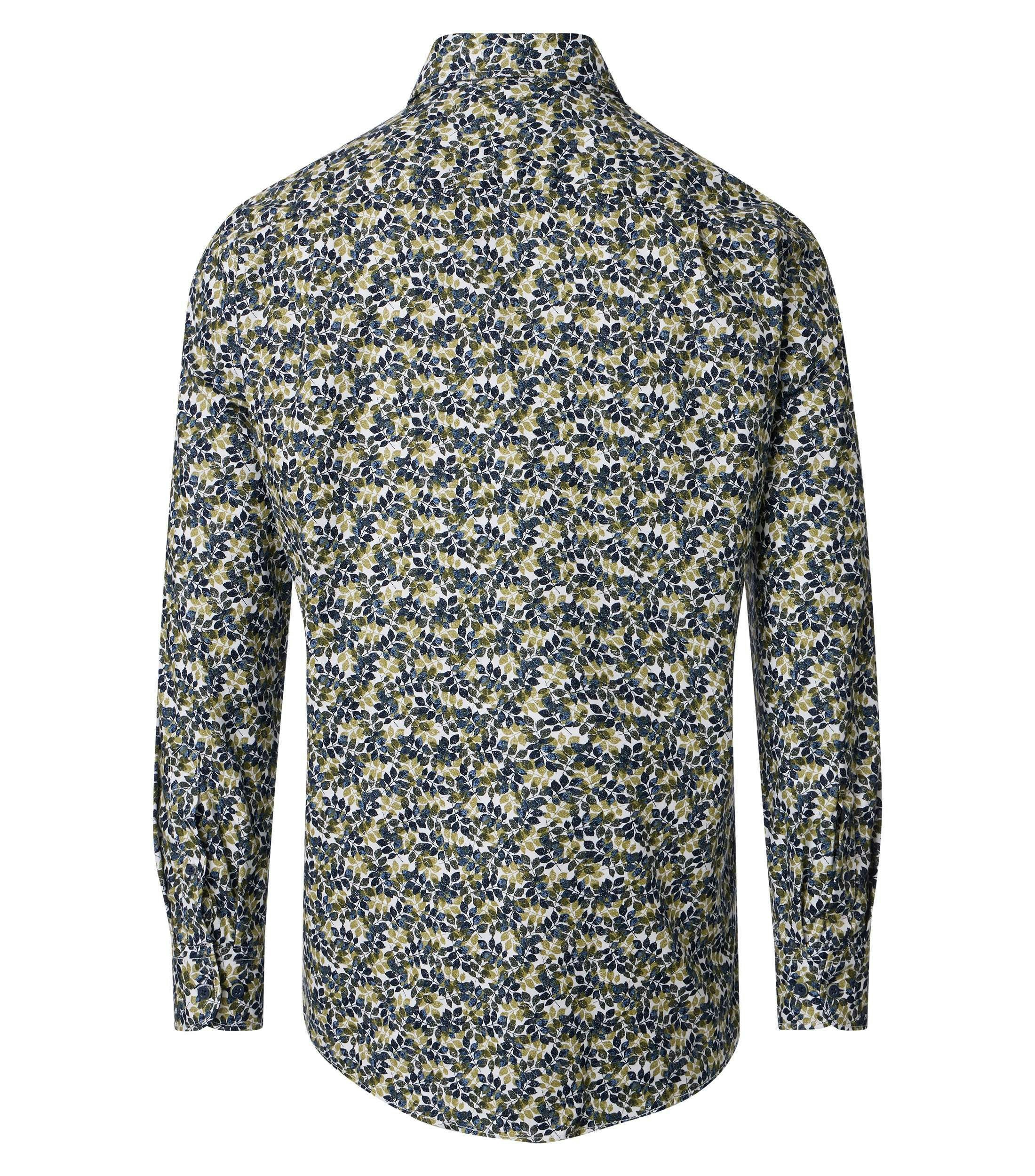 Ein Freizeithemd im Print Muster in der Farbe GrÃ¼n