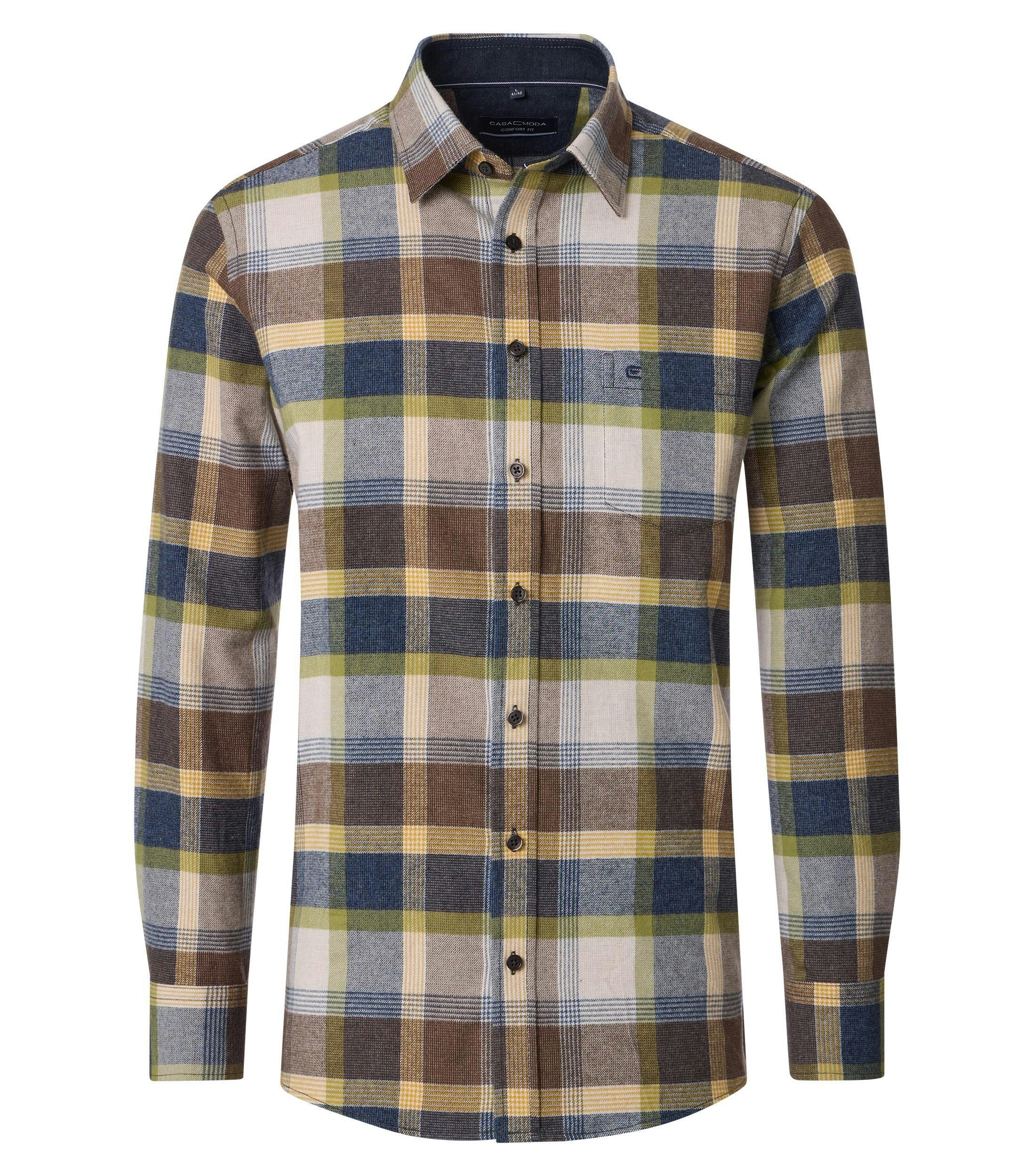 Ein Freizeithemd im kariert Muster in der Farbe Braun