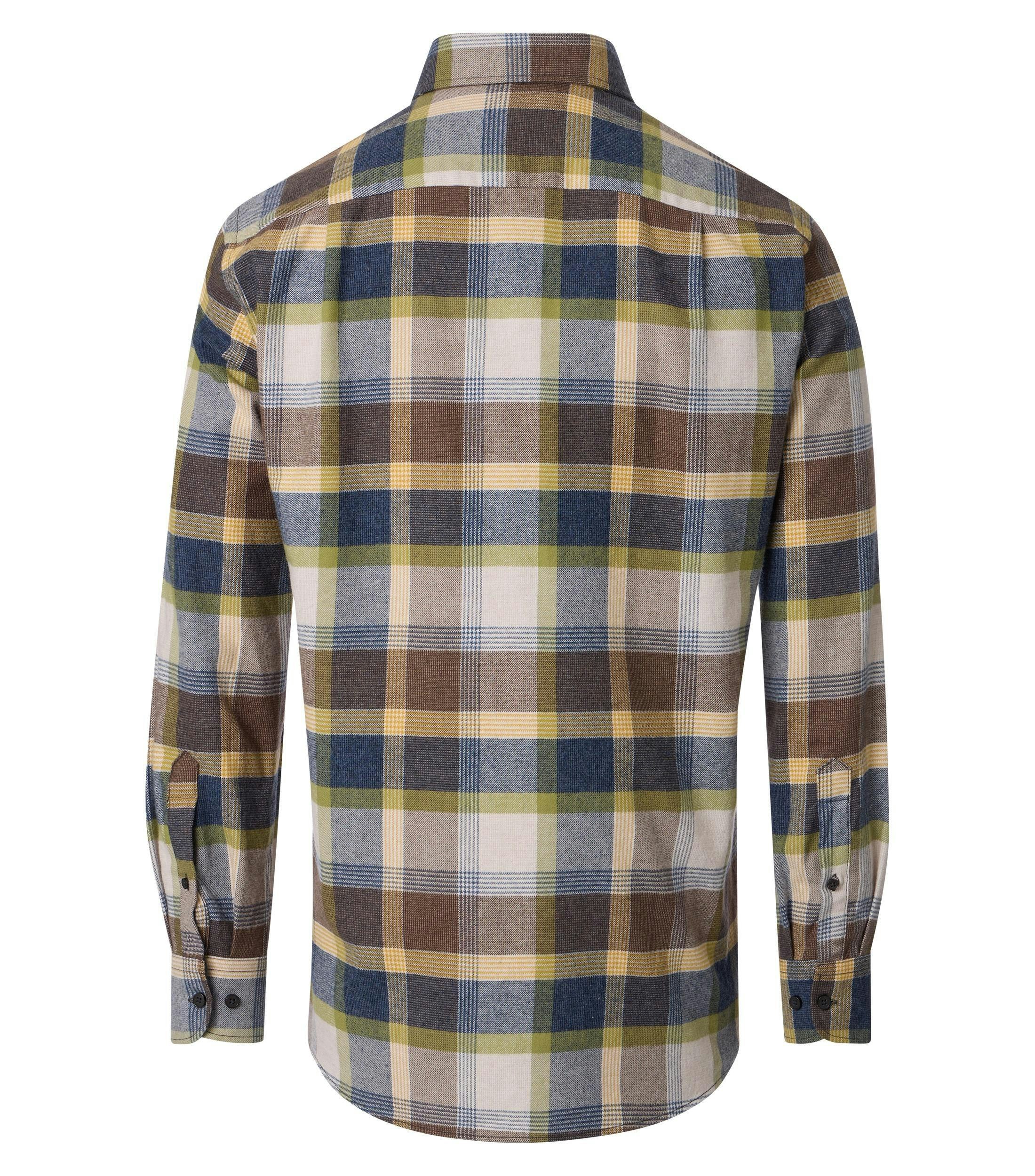 Ein Freizeithemd im kariert Muster in der Farbe Braun